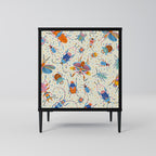 COLORFUL INSECTS Sideboard mit 1 Tür in Schwarz