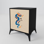MYTHOLOGICAL CREATURES Sideboard mit 1 Tür in Schwarz