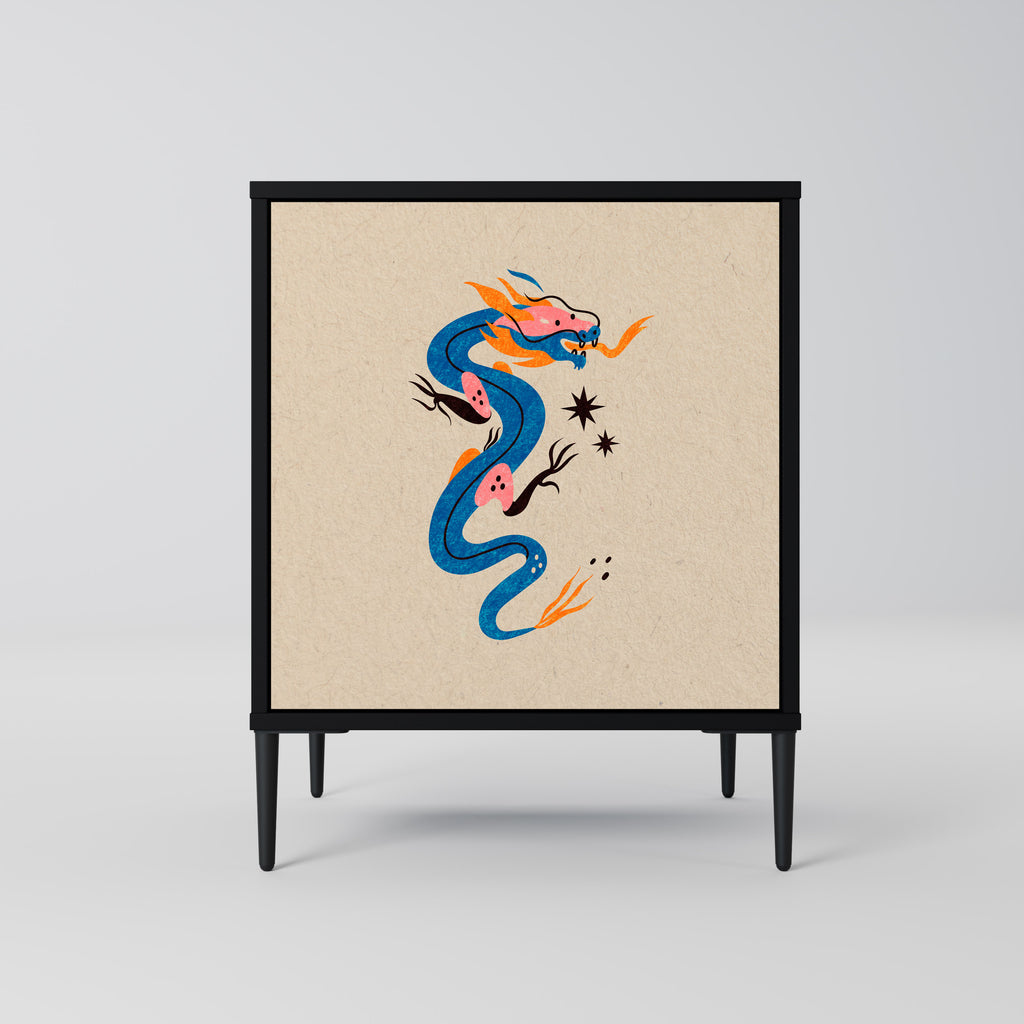 MYTHOLOGICAL CREATURES Sideboard mit 1 Tür in Schwarz