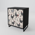 HAPPY HENS Sideboard mit 1 Tür in Schwarz