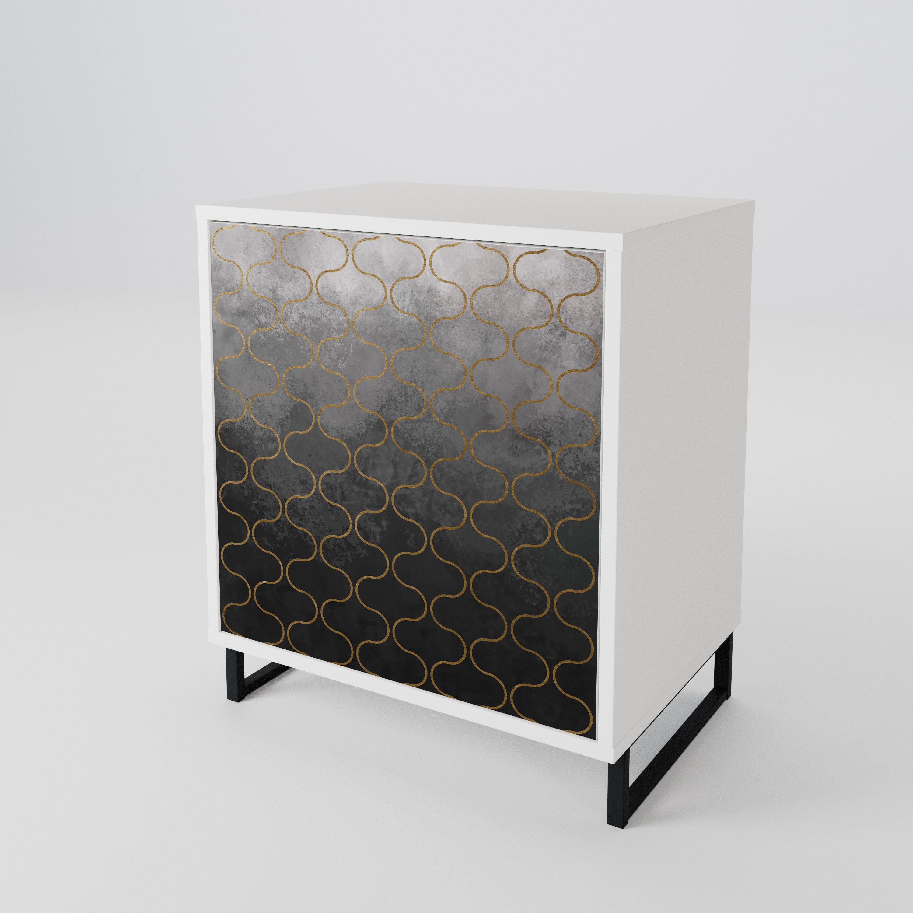 TESSELATED GRAYISH 1-Door Sideboard