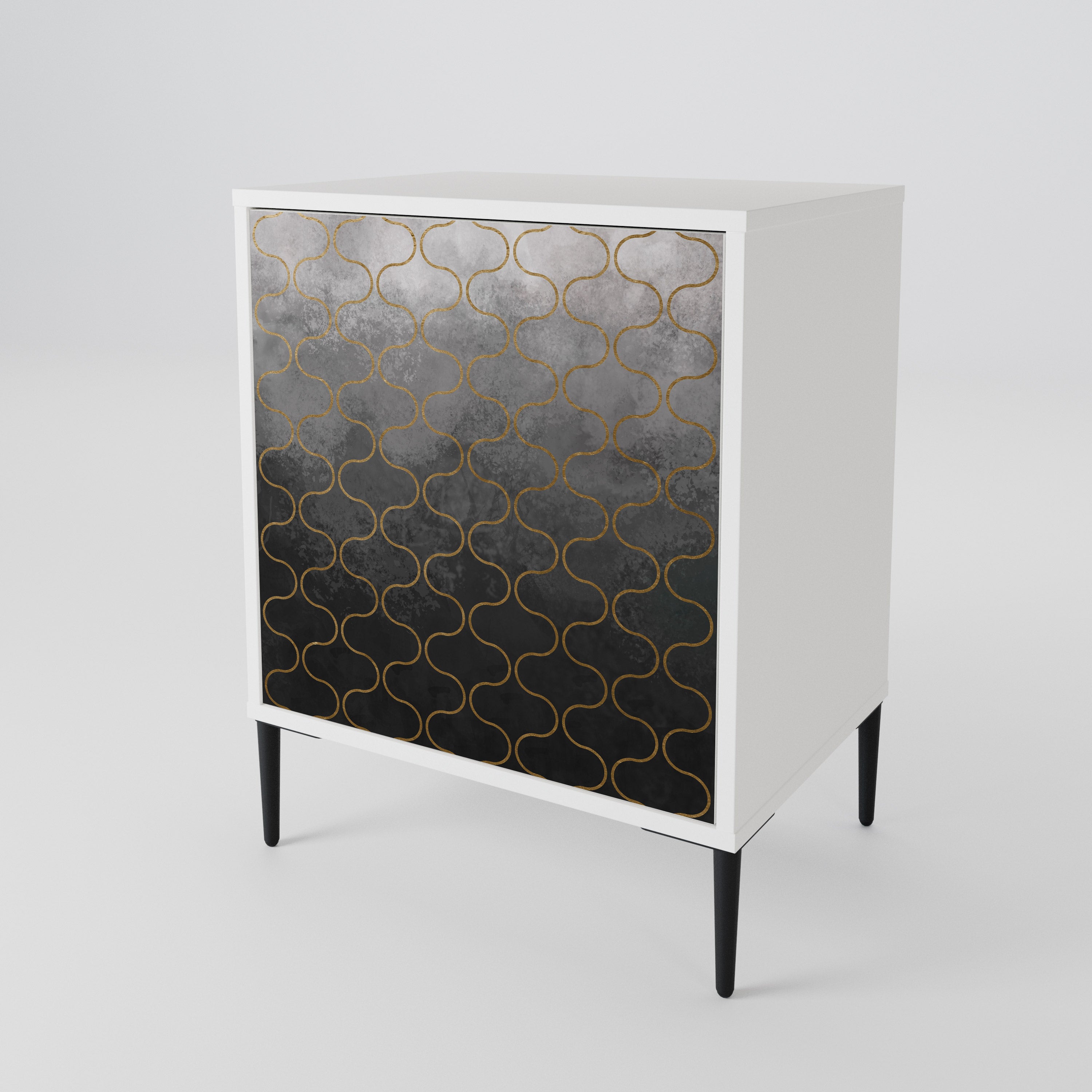 TESSELATED GRAYISH 1-Door Sideboard