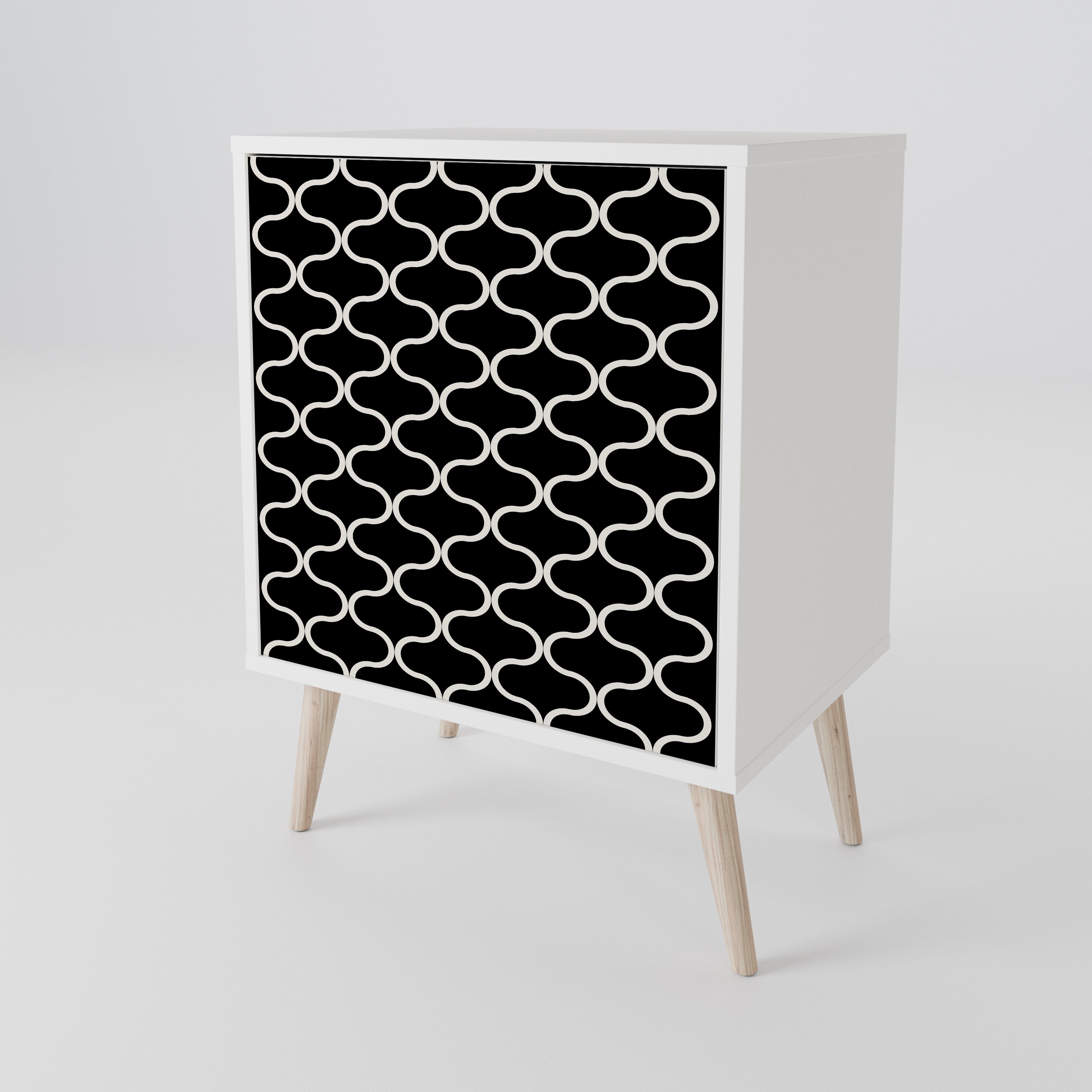 TESSELATED BLACKNESS 1-Door Sideboard