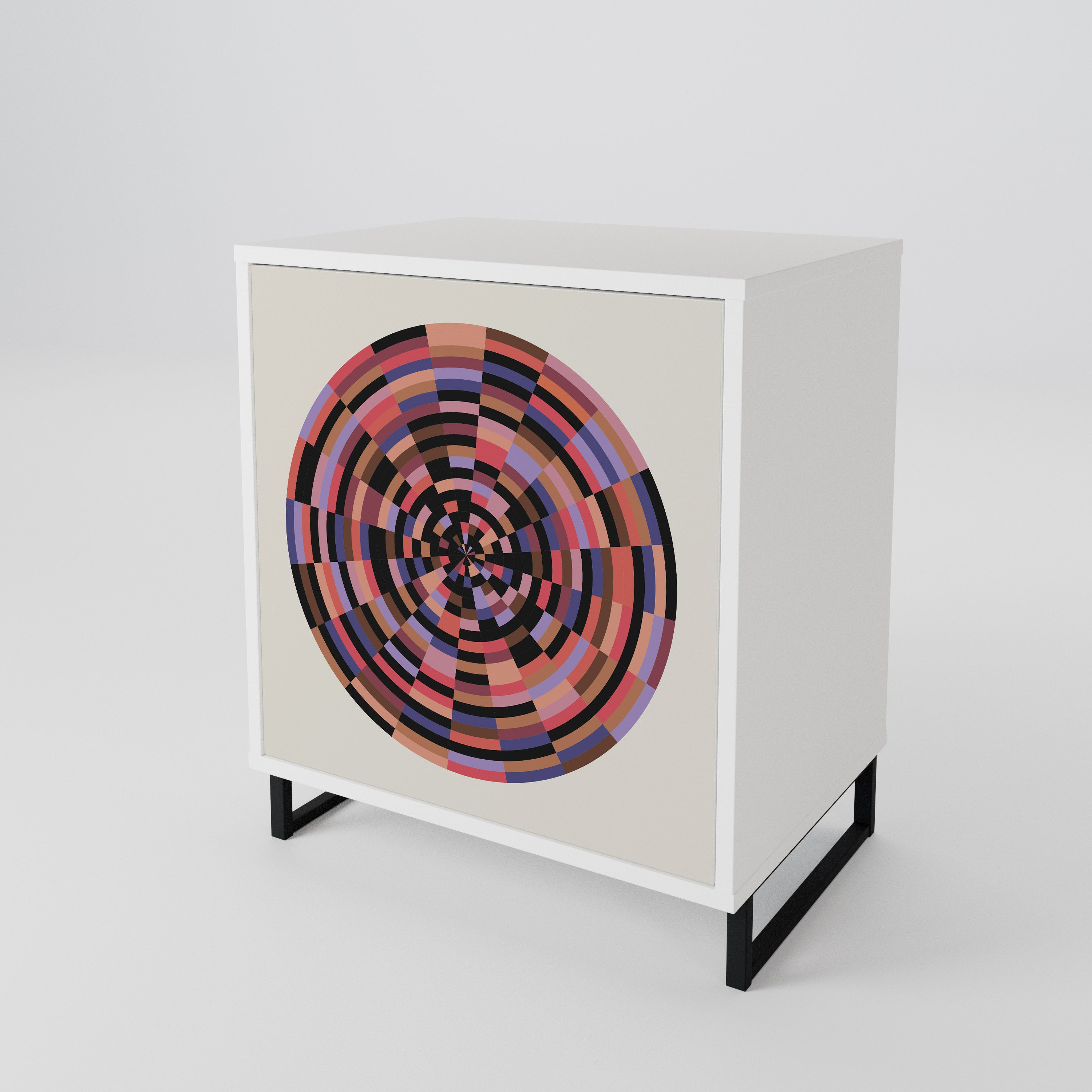 BROWN CIRCLES 1-türiges Sideboard