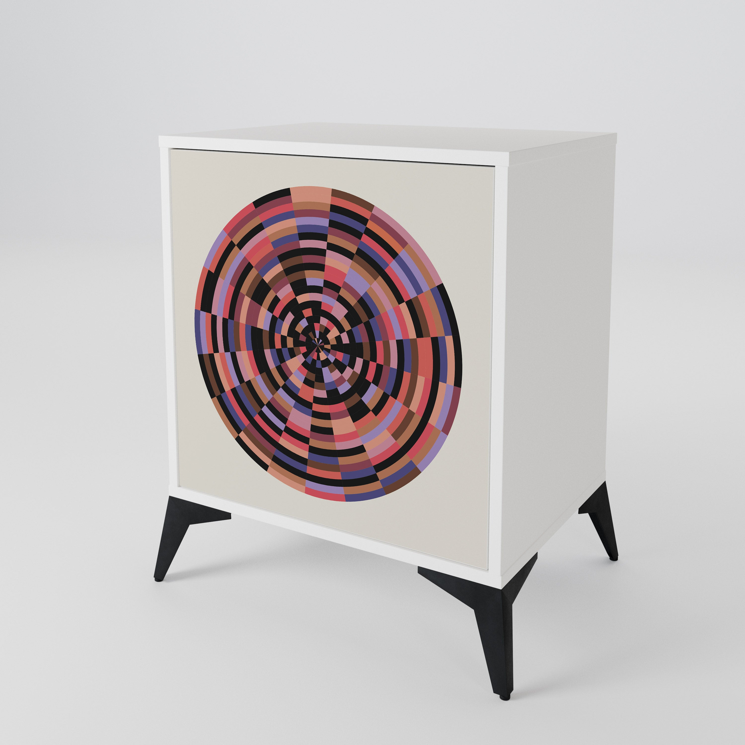 BROWN CIRCLES 1-türiges Sideboard