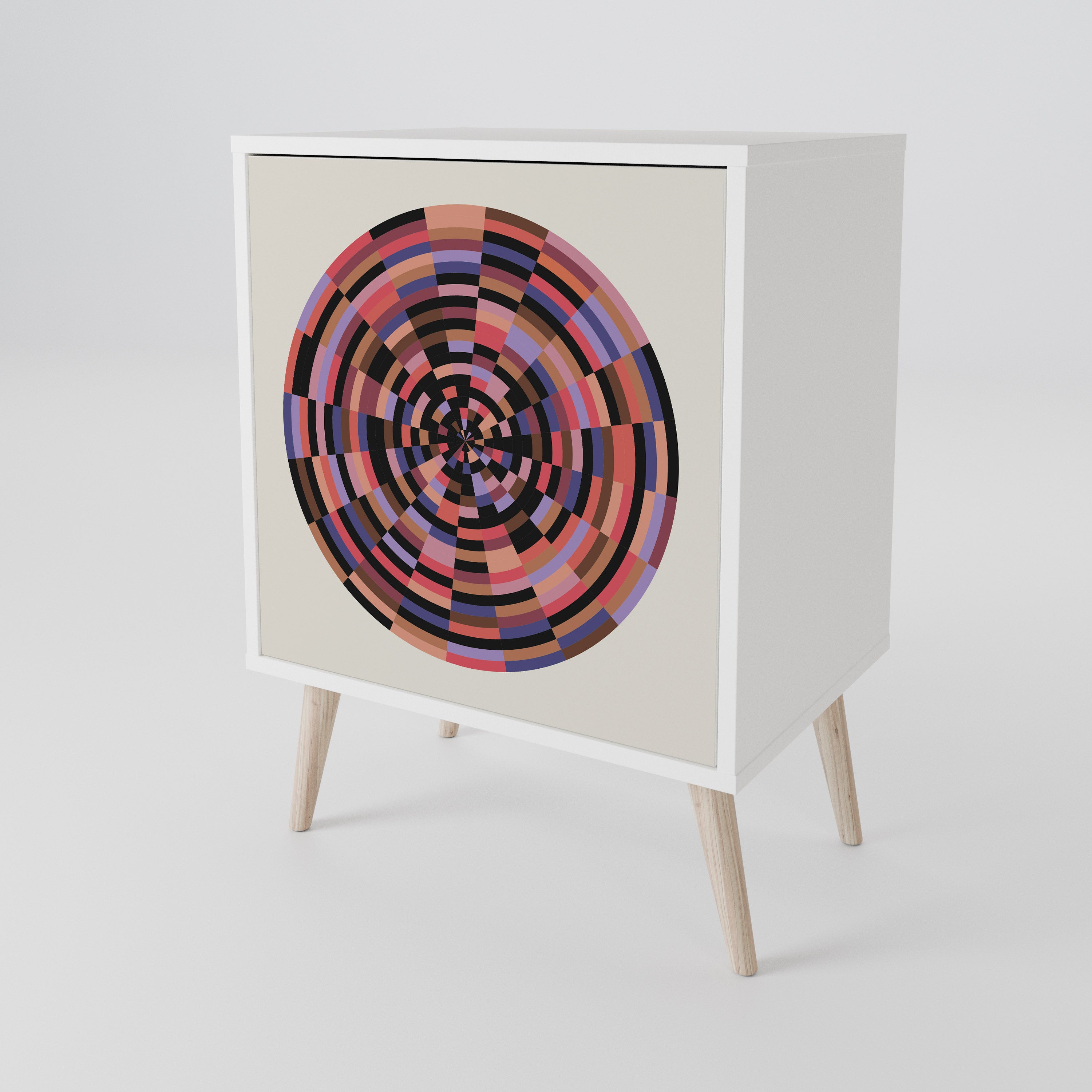 BROWN CIRCLES 1-türiges Sideboard