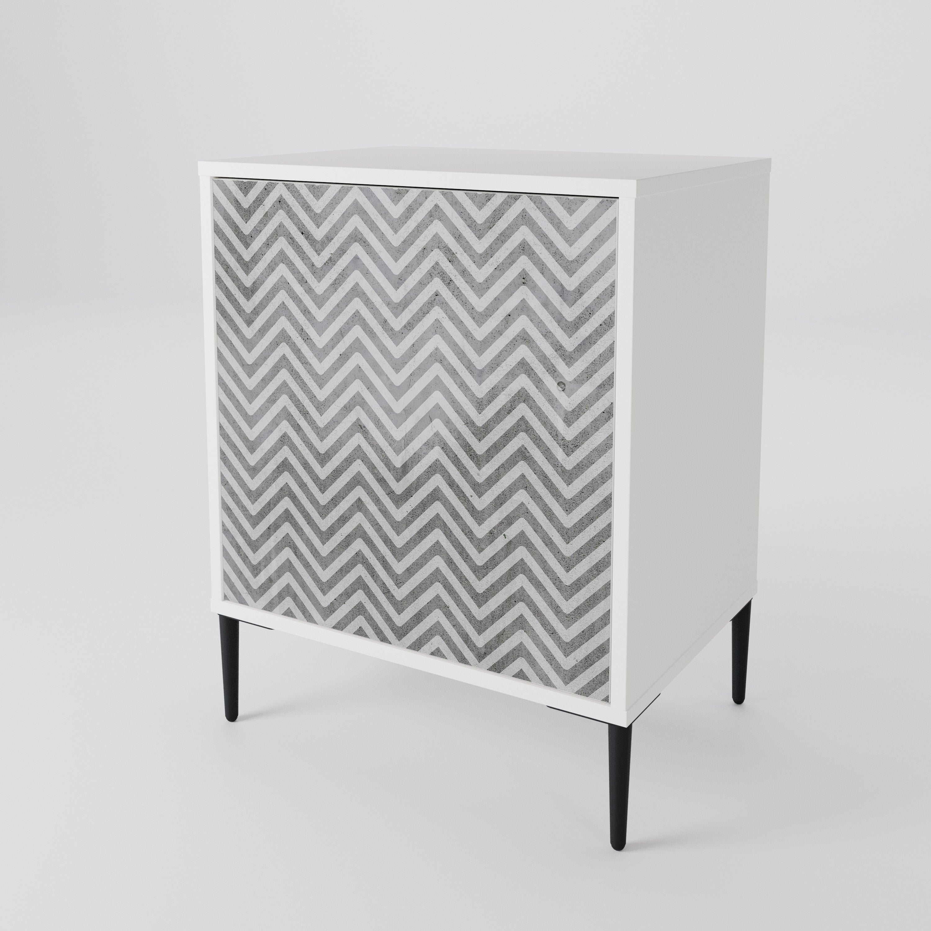 CONCRETE ZIG ZAG 1-türiges Sideboard