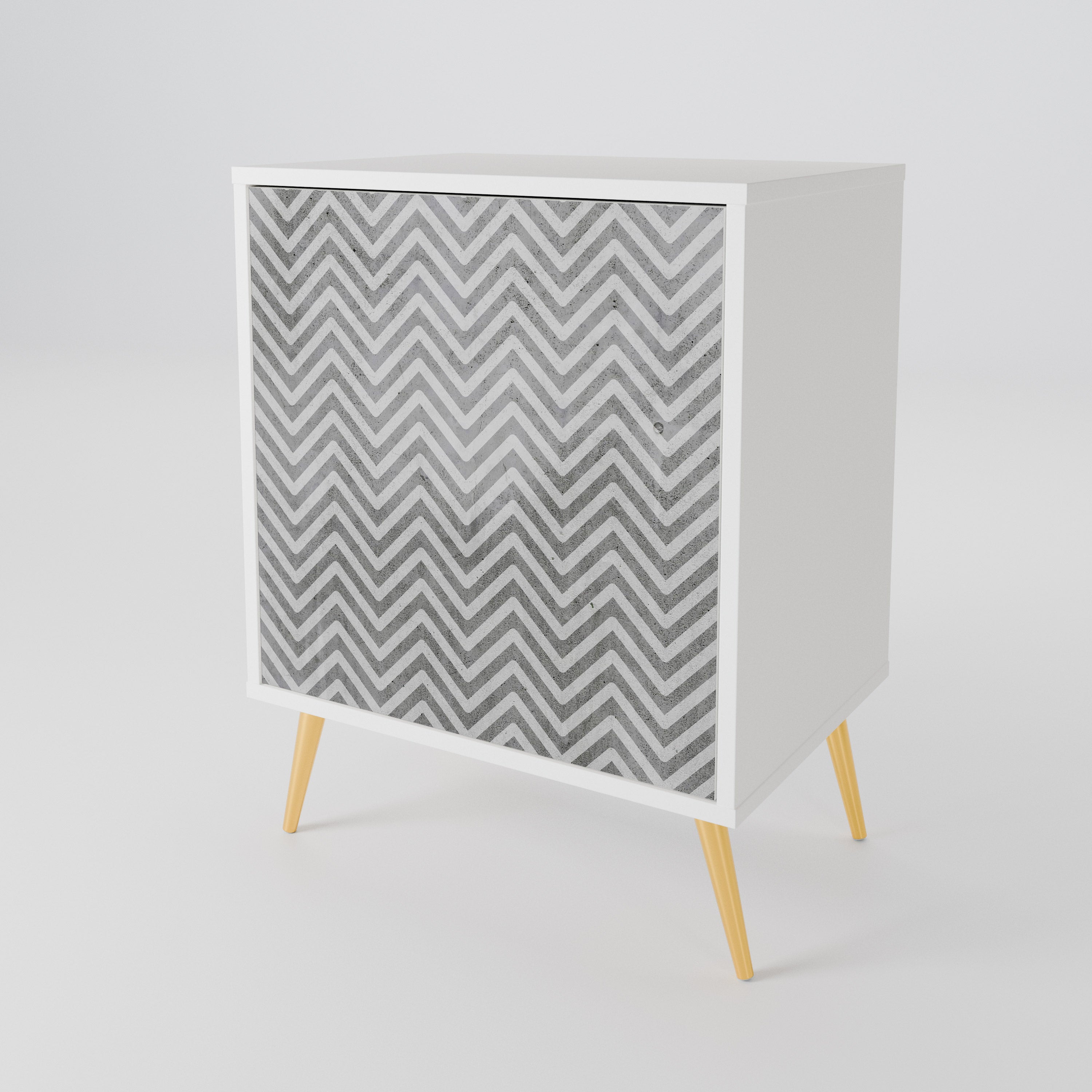 CONCRETE ZIG ZAG 1-türiges Sideboard