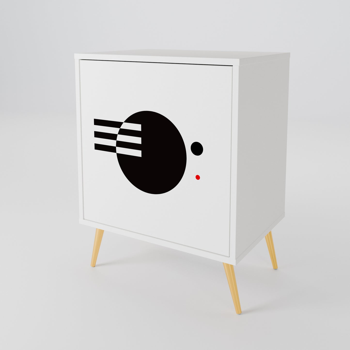 BLACK AND WHITE COMBINATION 1-türiges Sideboard