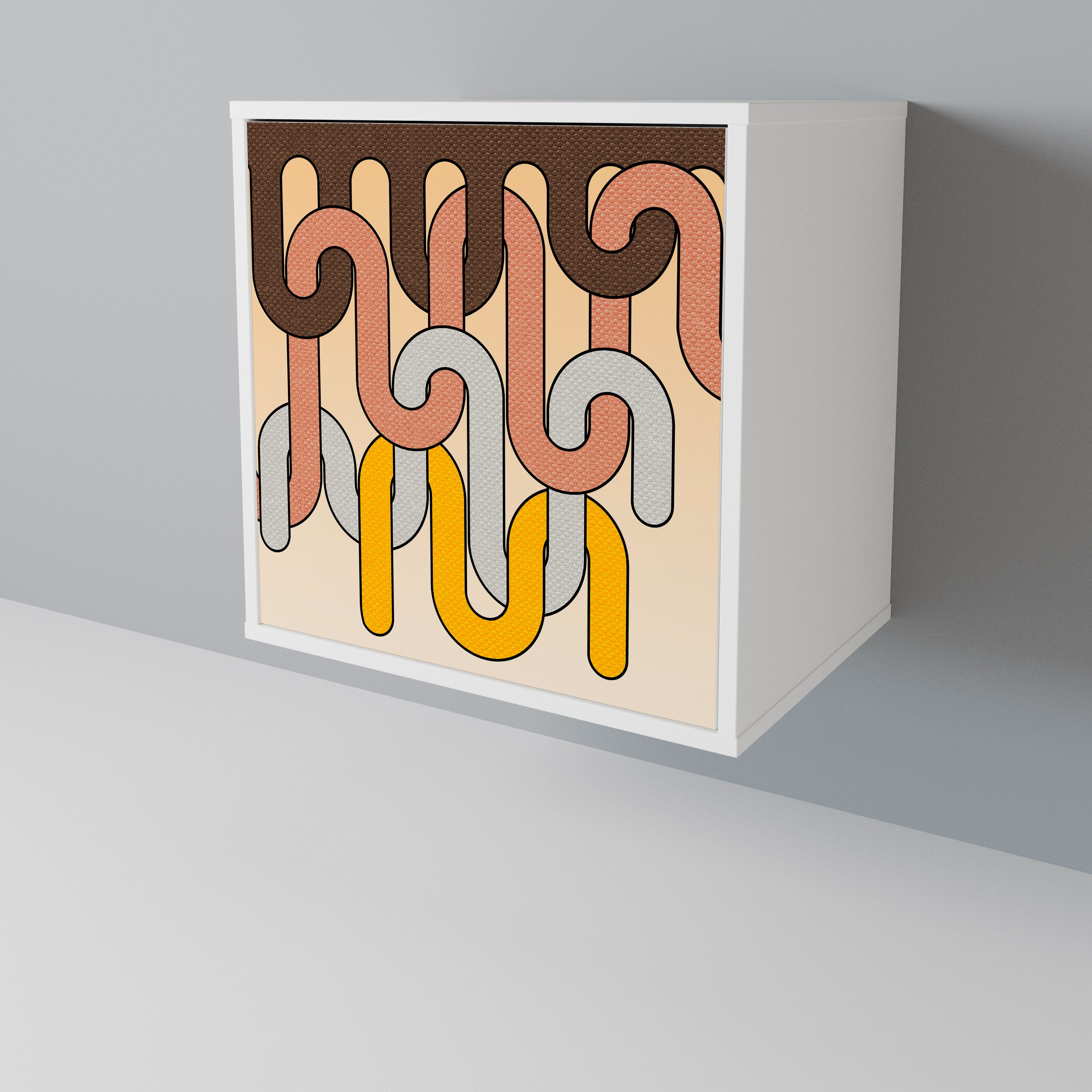COLORFUL STRINGS 1-Door Sideboard