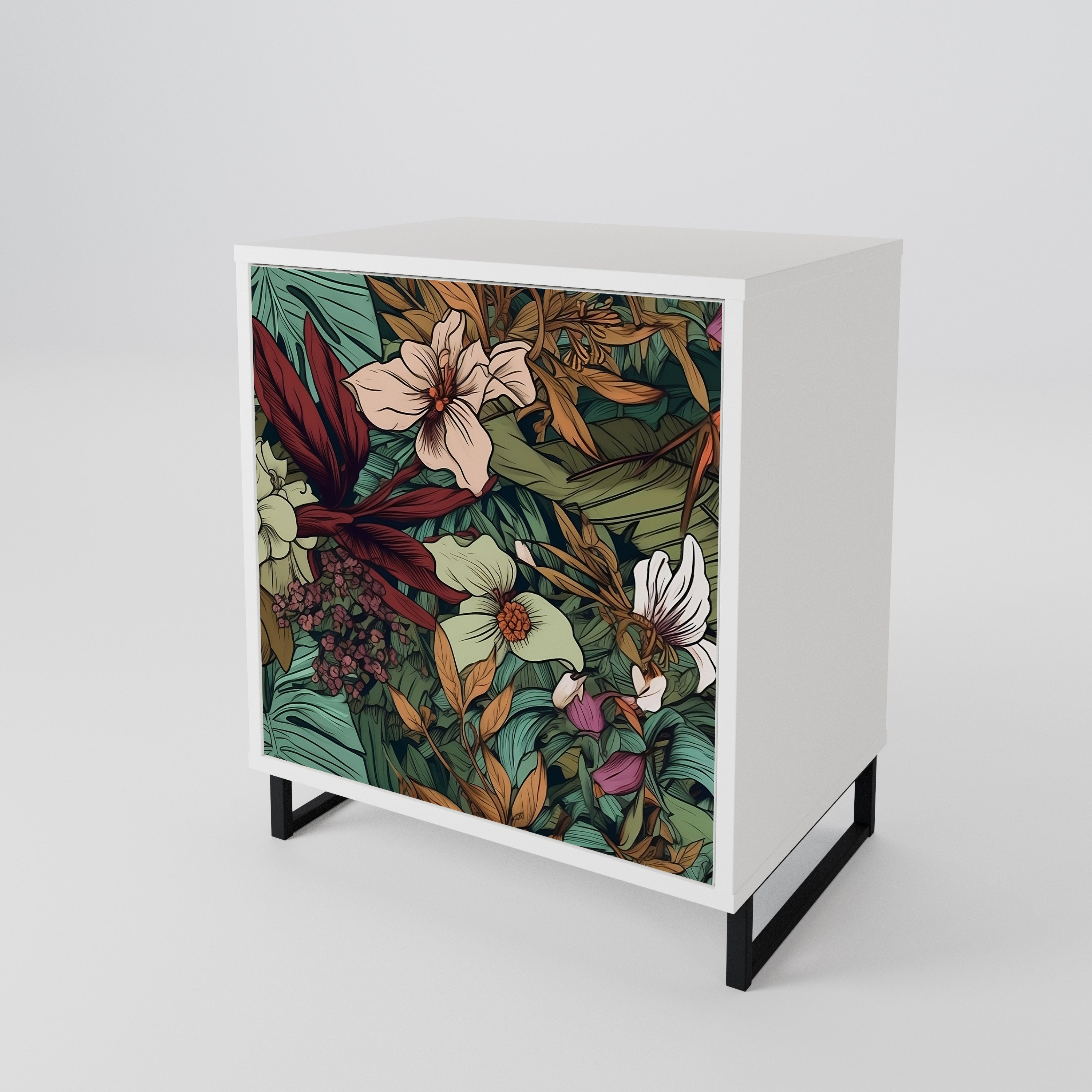 BOTANICAL EMERGENCE 1-Door Sideboard