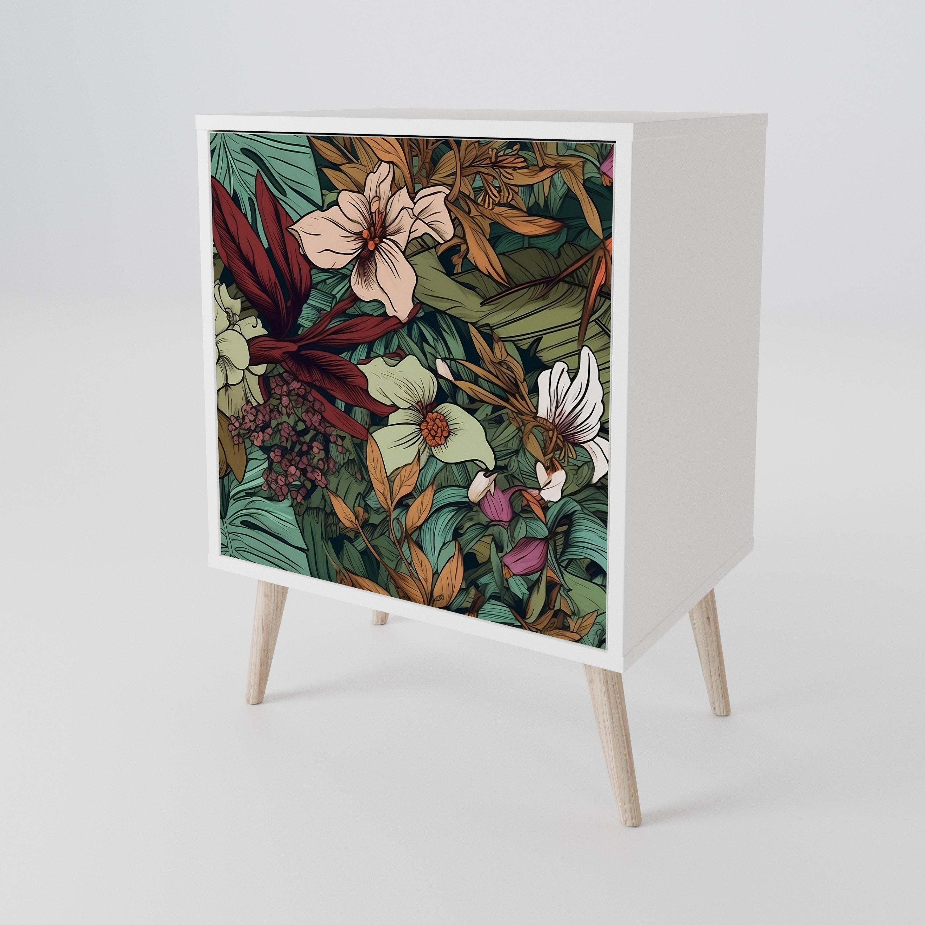 BOTANICAL EMERGENCE 1-Door Sideboard