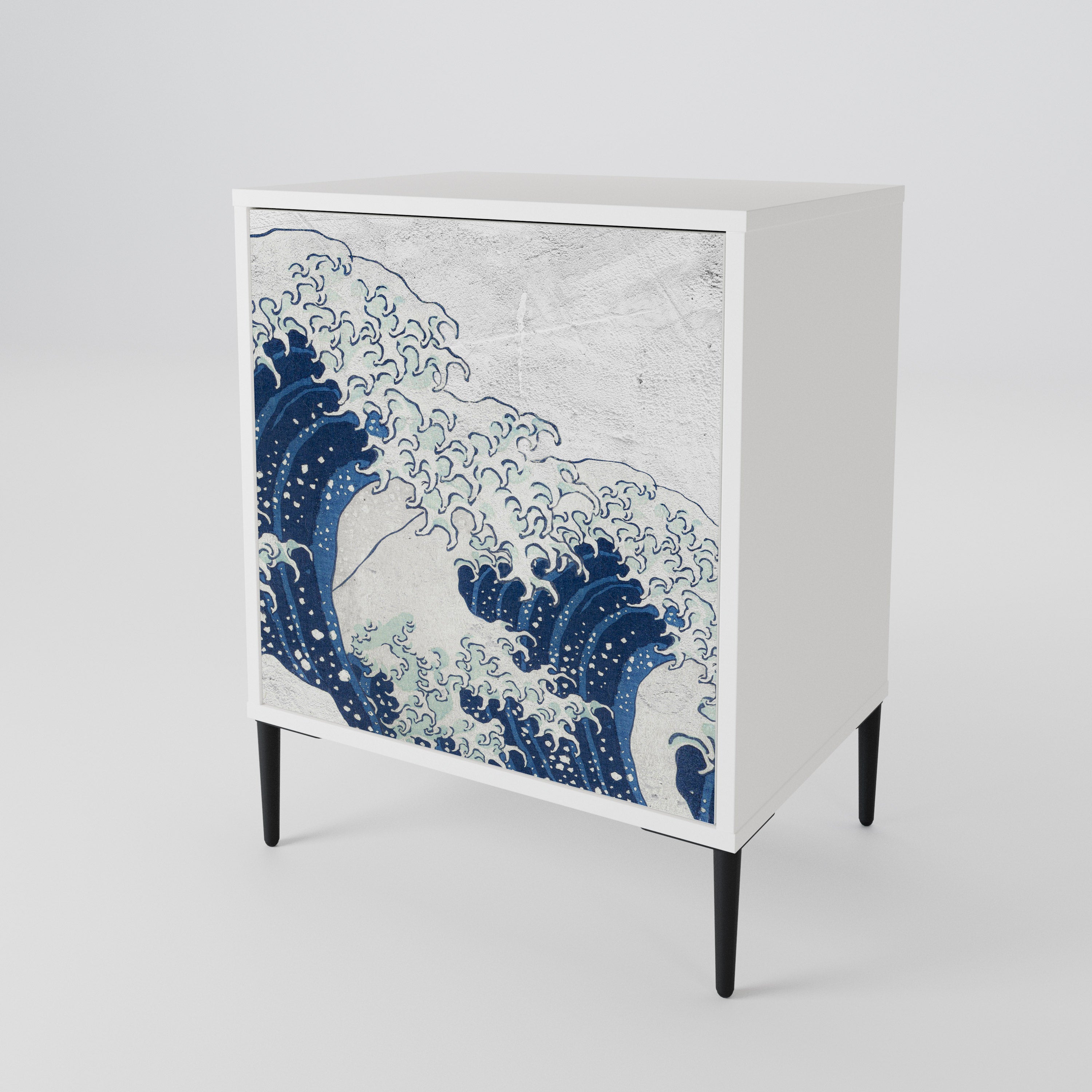 THE GREAT WAVE AT KANAGAWA 1-Door Sideboard