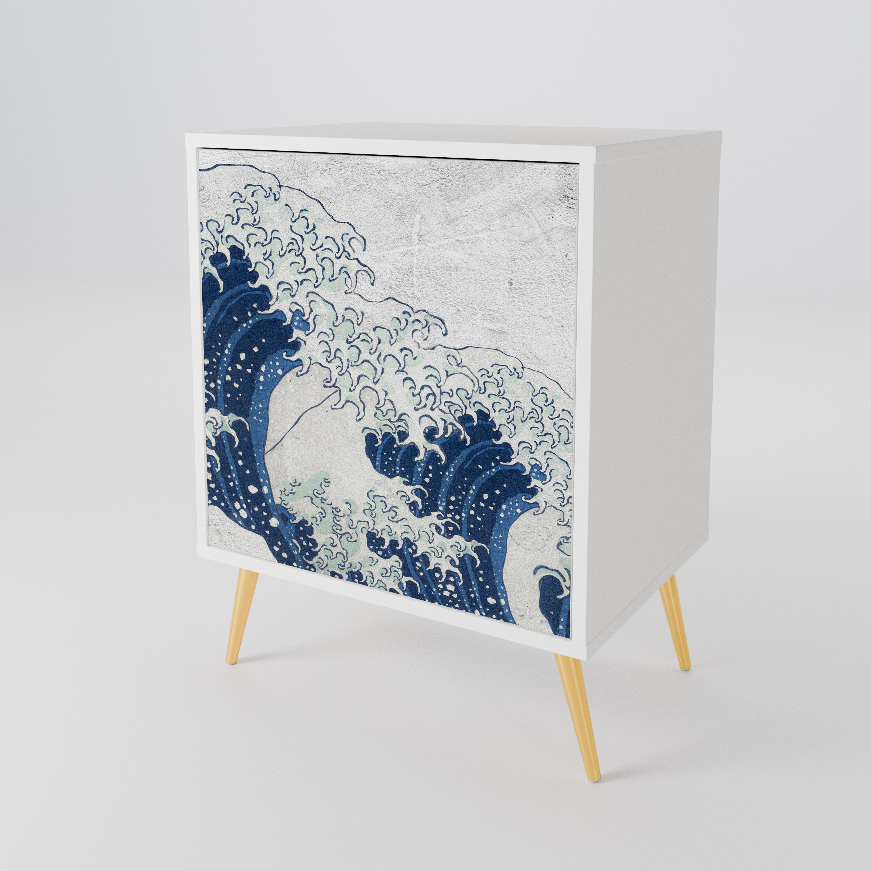 THE GREAT WAVE AT KANAGAWA 1-Door Sideboard