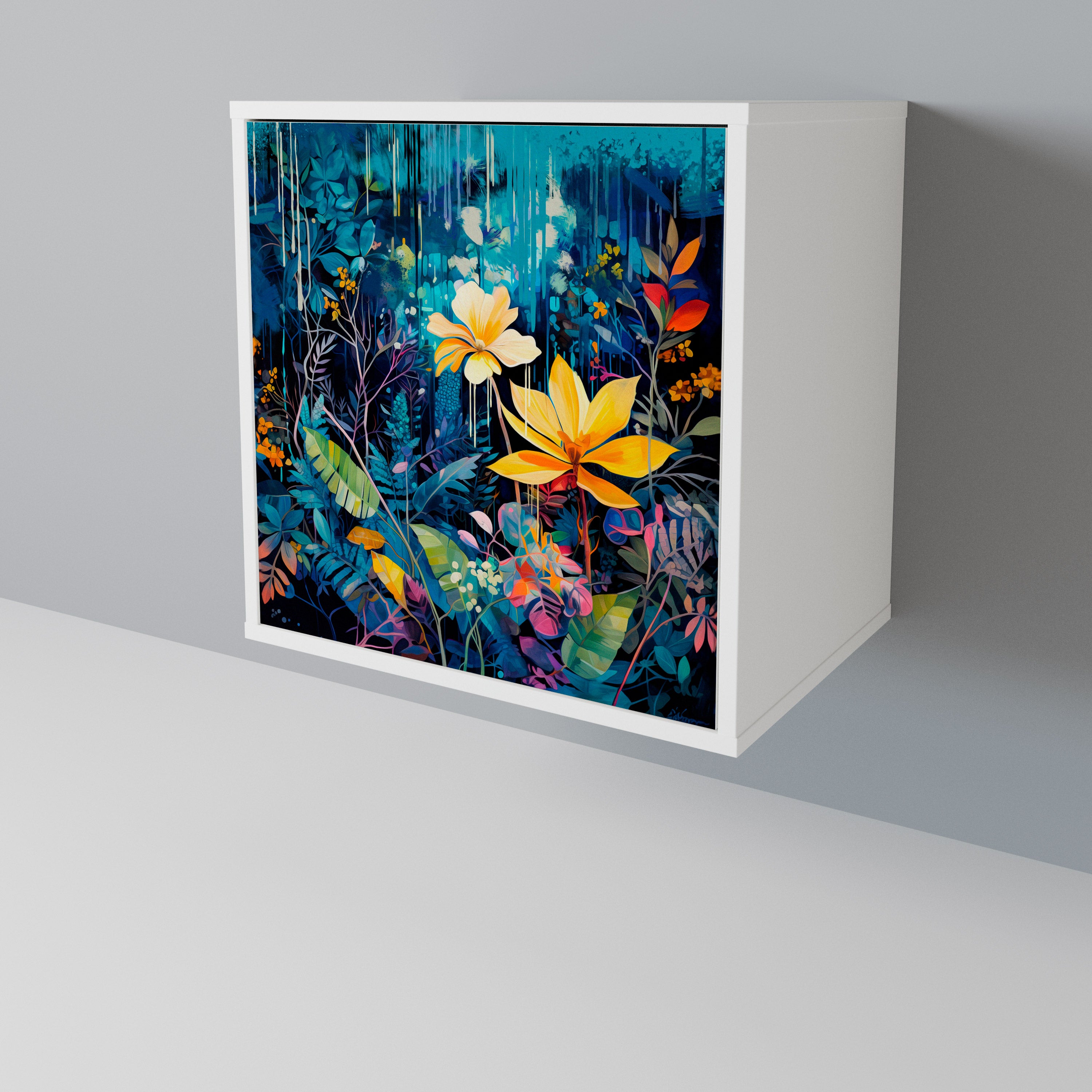 MIDNIGHT BLOSSOM 1-Door Sideboard