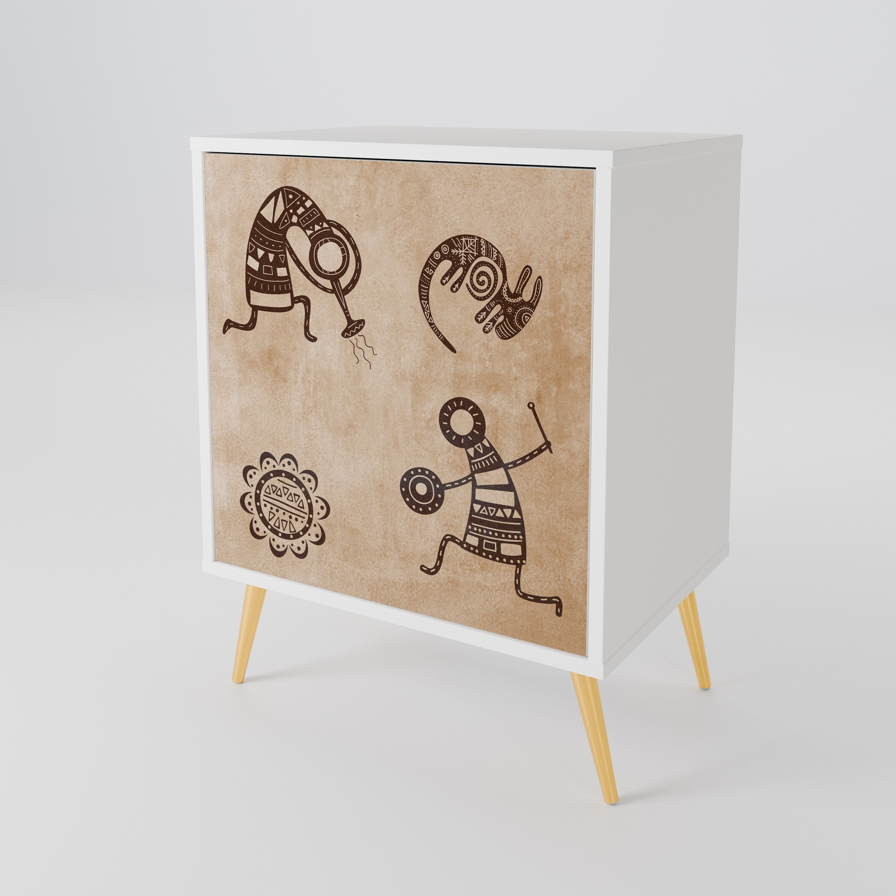 AFRICAN STYLE 1-Door Sideboard