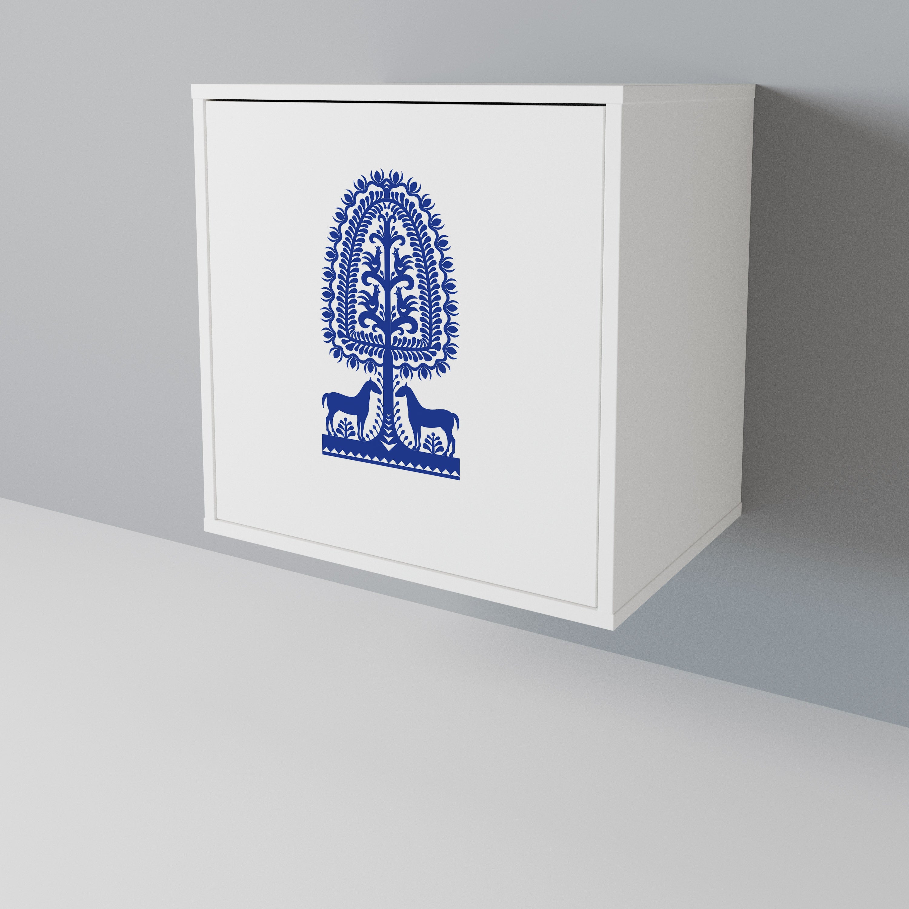 POLISH FOLK ART 1-Door Sideboard