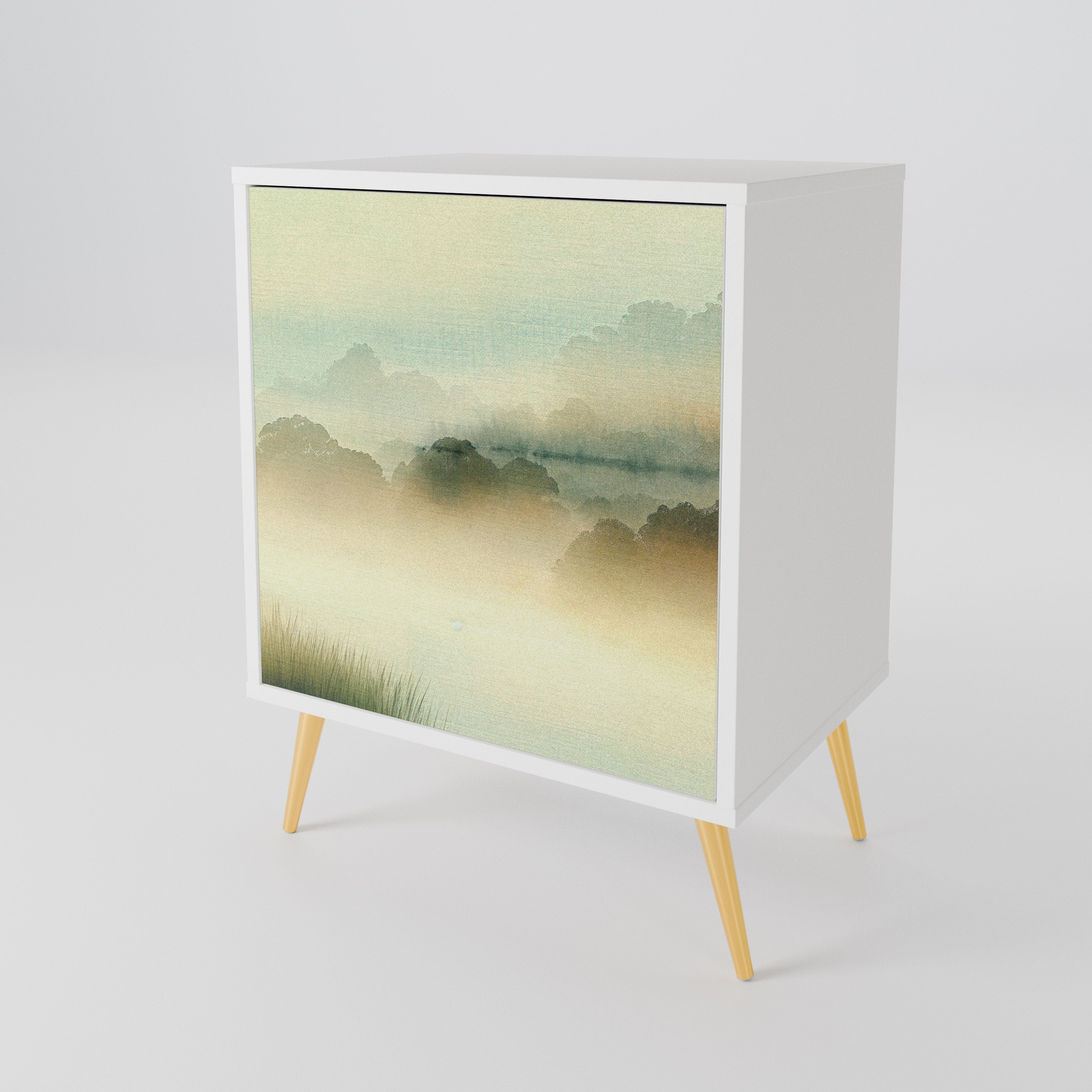 MORNING BY THE LAKE 1-Door Sideboard