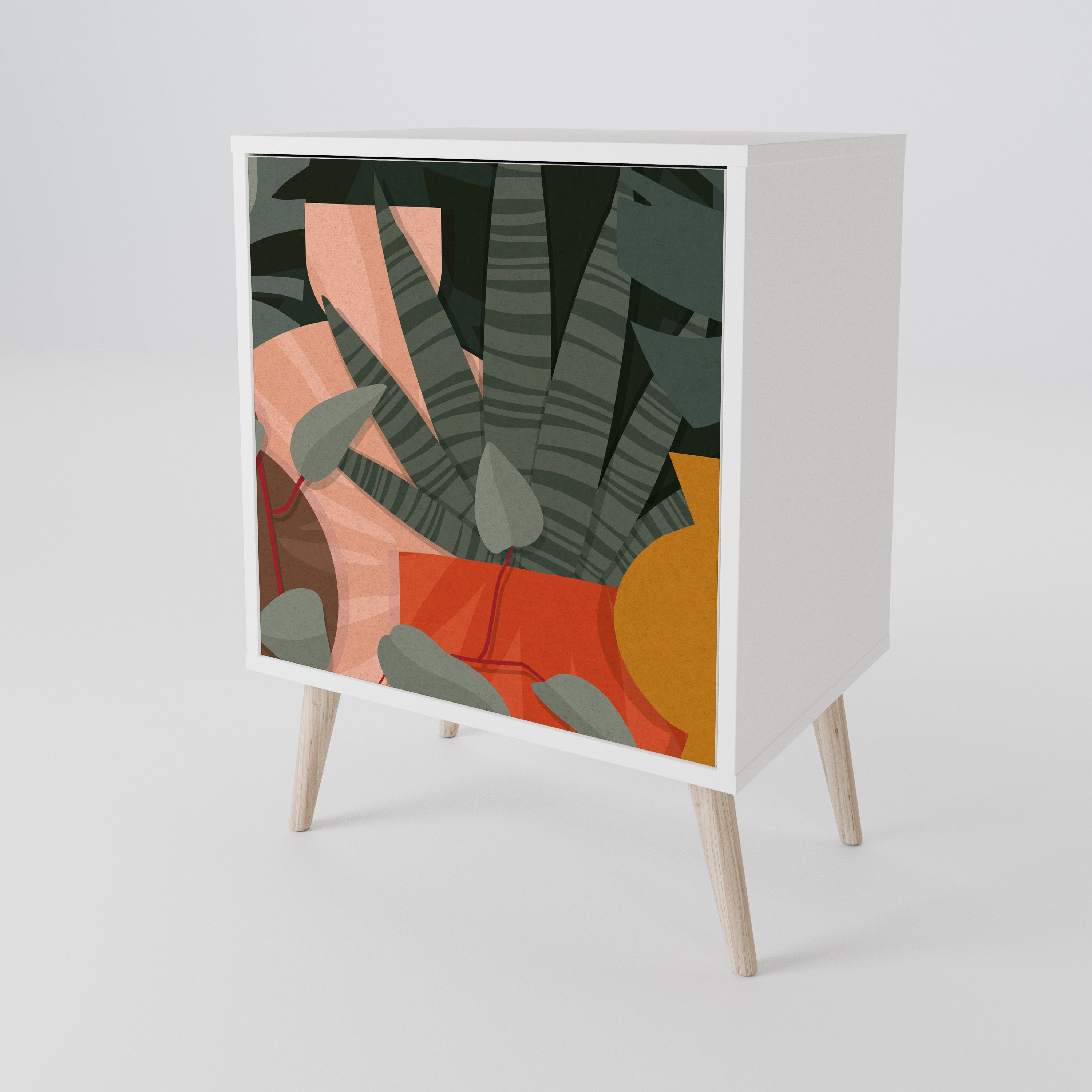 TROPICAL COMPOSITION 1-Door Sideboard