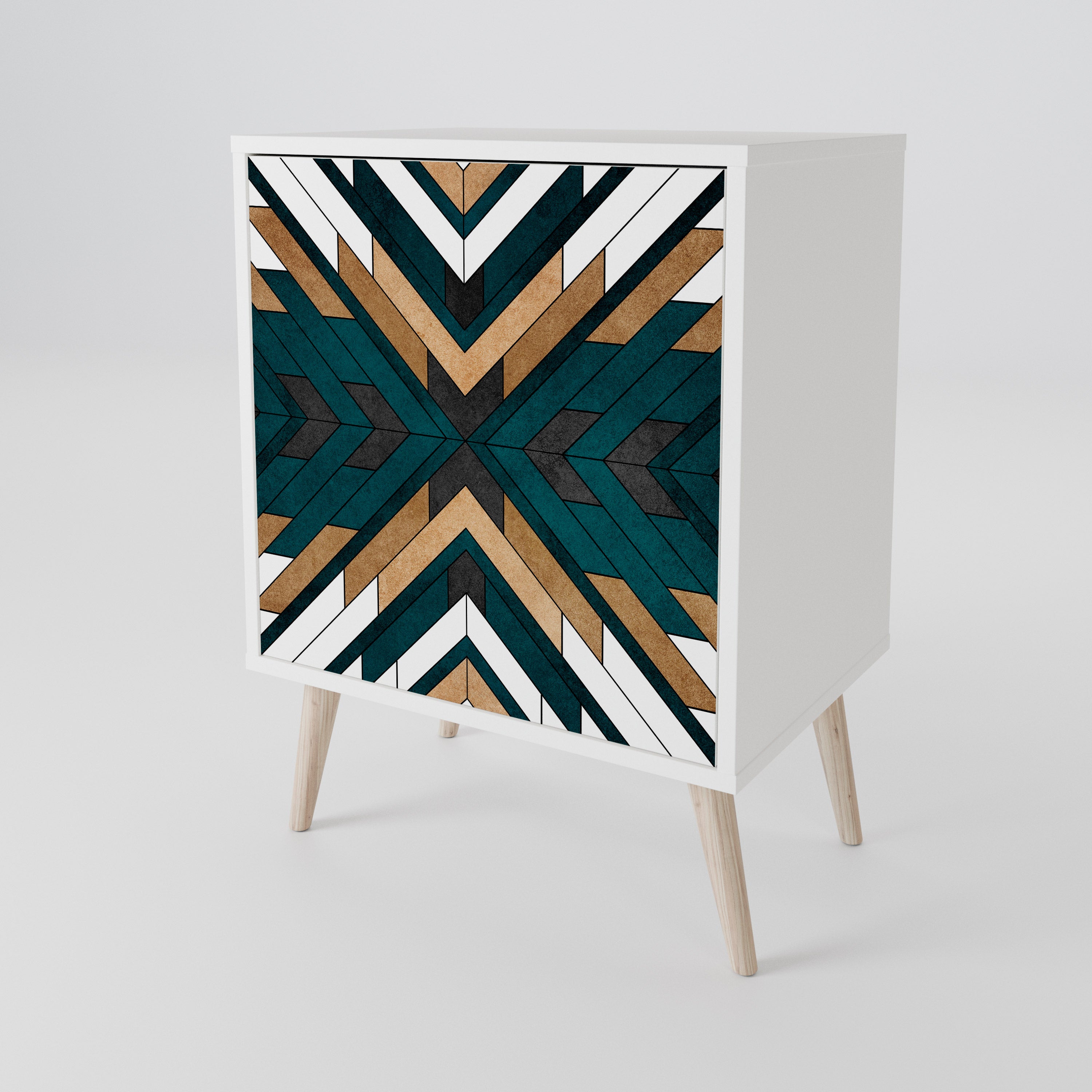 ARTISTIC GEOMETRY 1-Door Sideboard