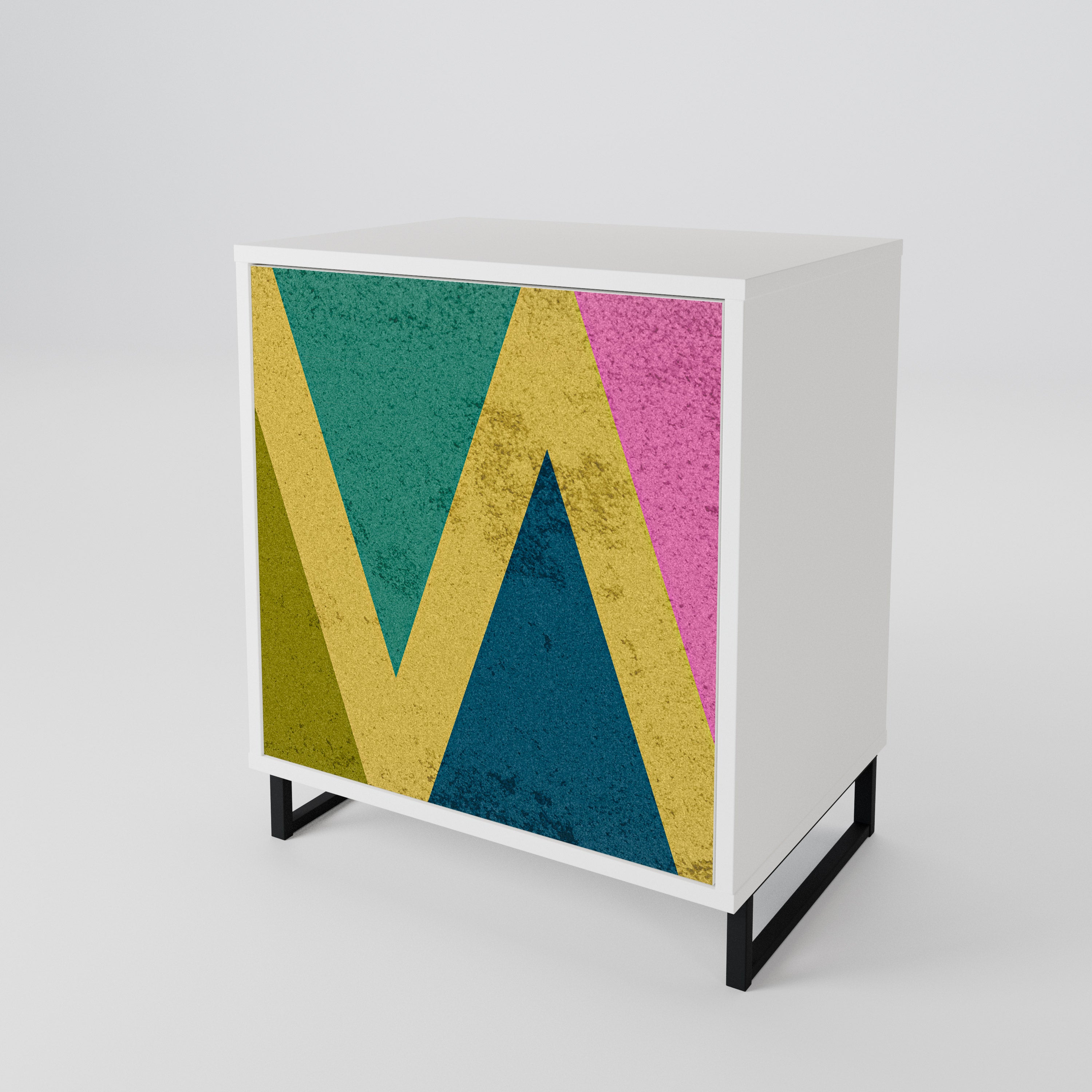 COLORFUL TRIANGLES 1-Door Sideboard