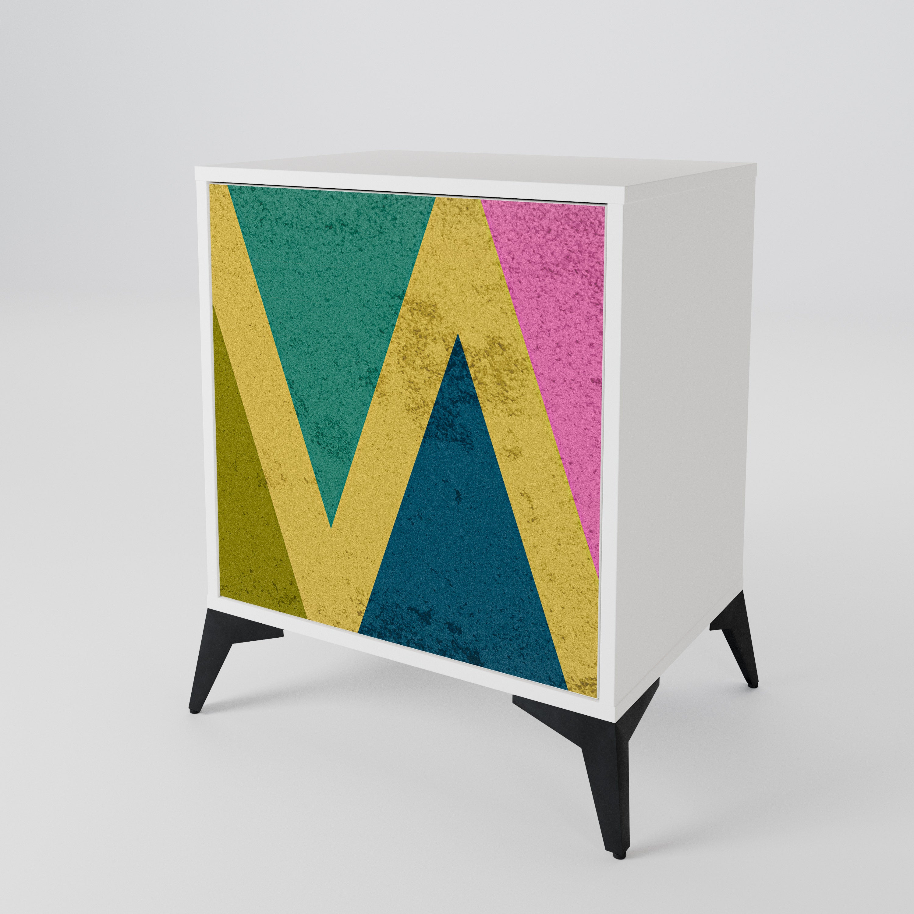 COLORFUL TRIANGLES 1-Door Sideboard