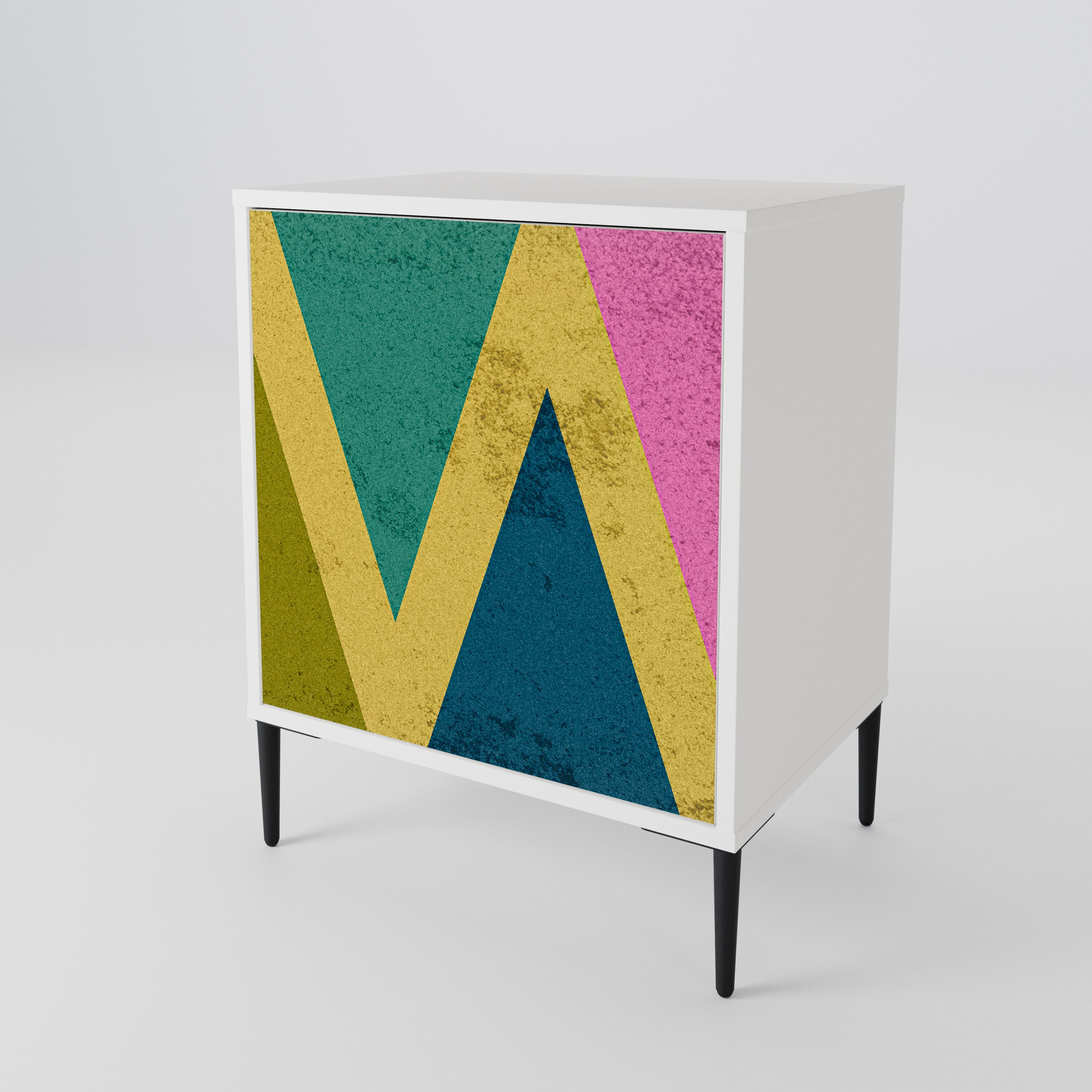 COLORFUL TRIANGLES 1-Door Sideboard