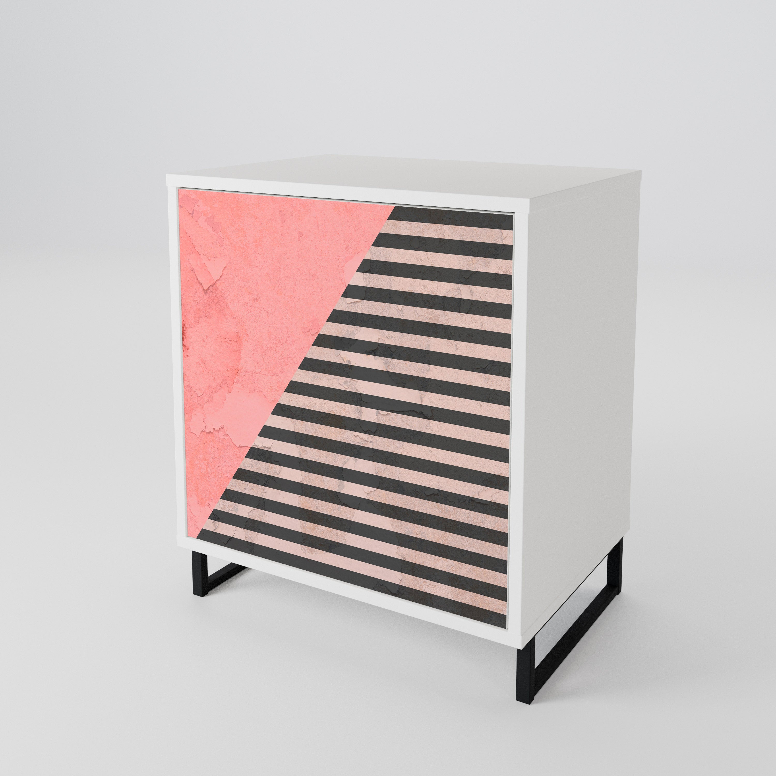 GLAMOROUS STRIPE 1-Door Sideboard