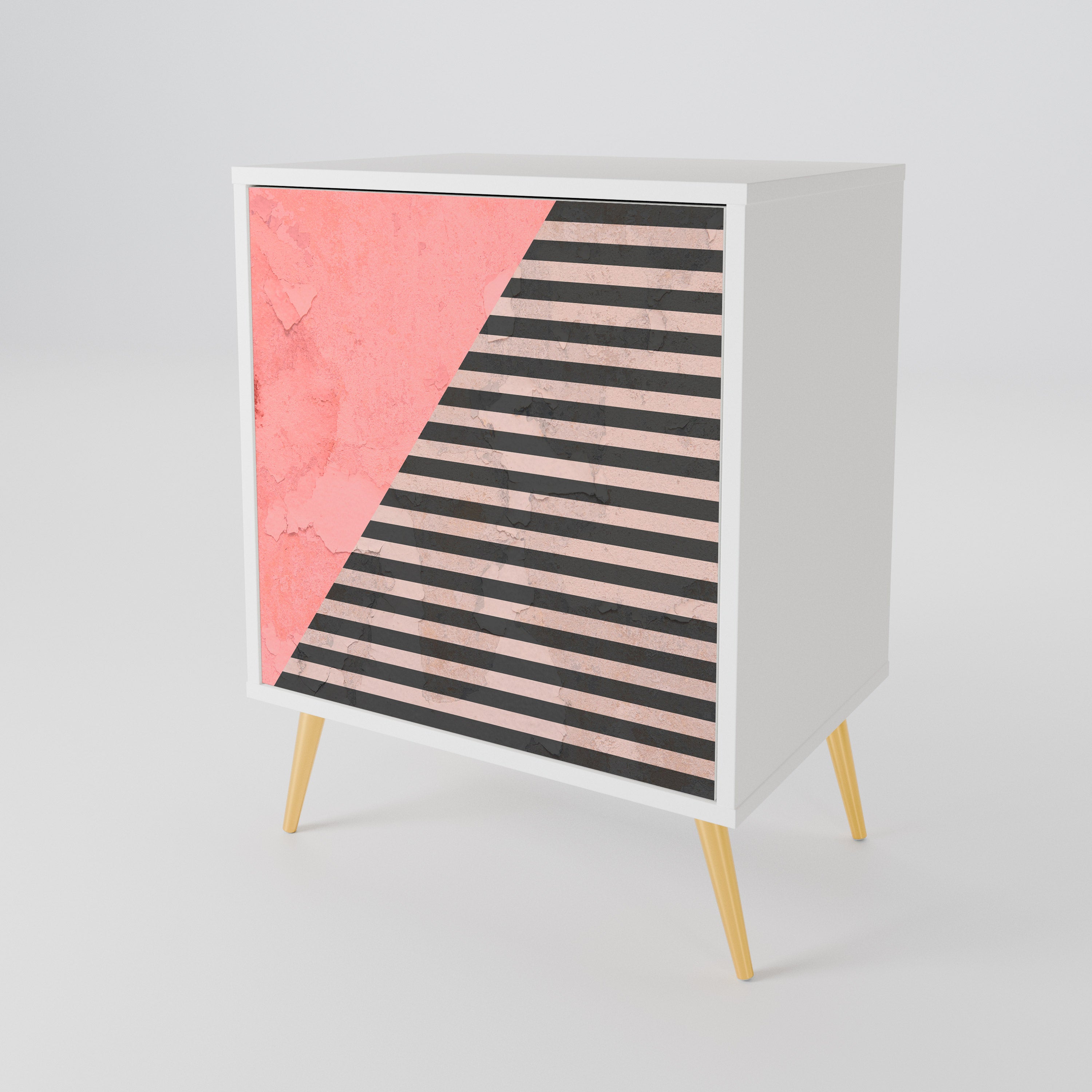 GLAMOROUS STRIPE 1-Door Sideboard