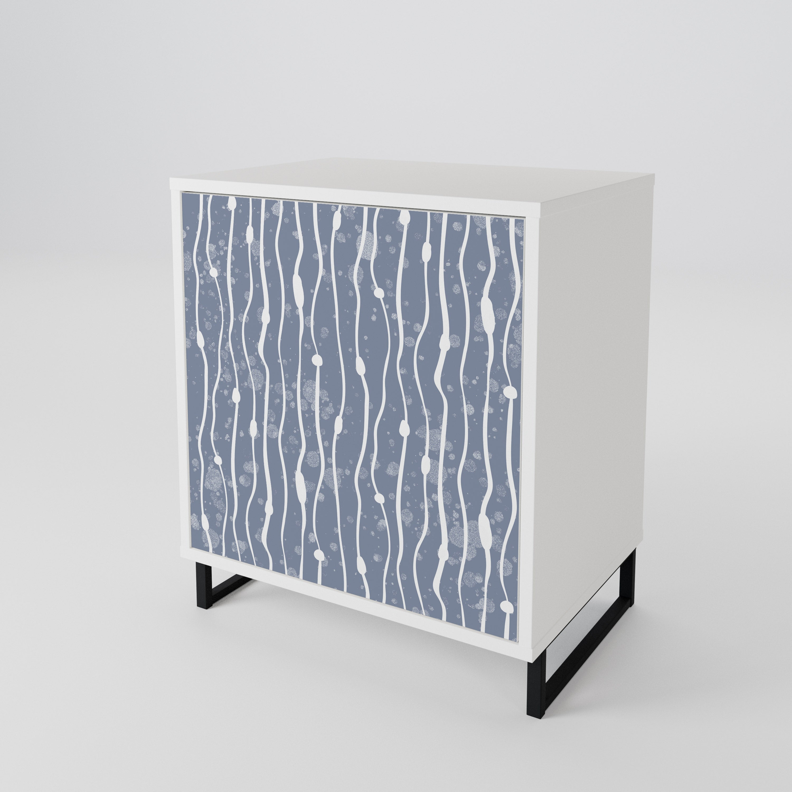 GRAPHITE RAIN 1-Door Sideboard