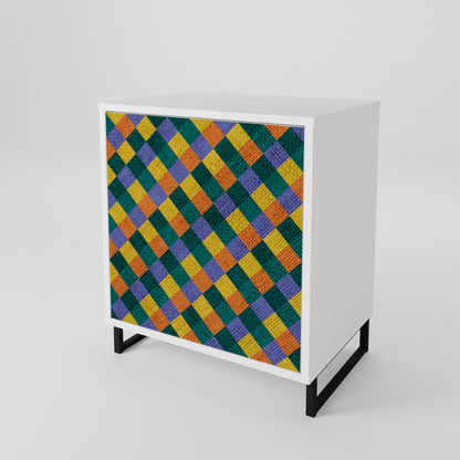 PAINTED SQUARES MIX 1-türiges Sideboard