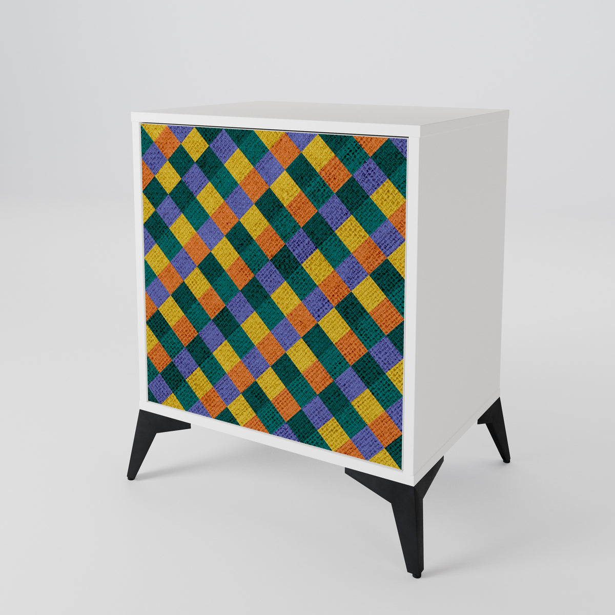 PAINTED SQUARES MIX 1-türiges Sideboard