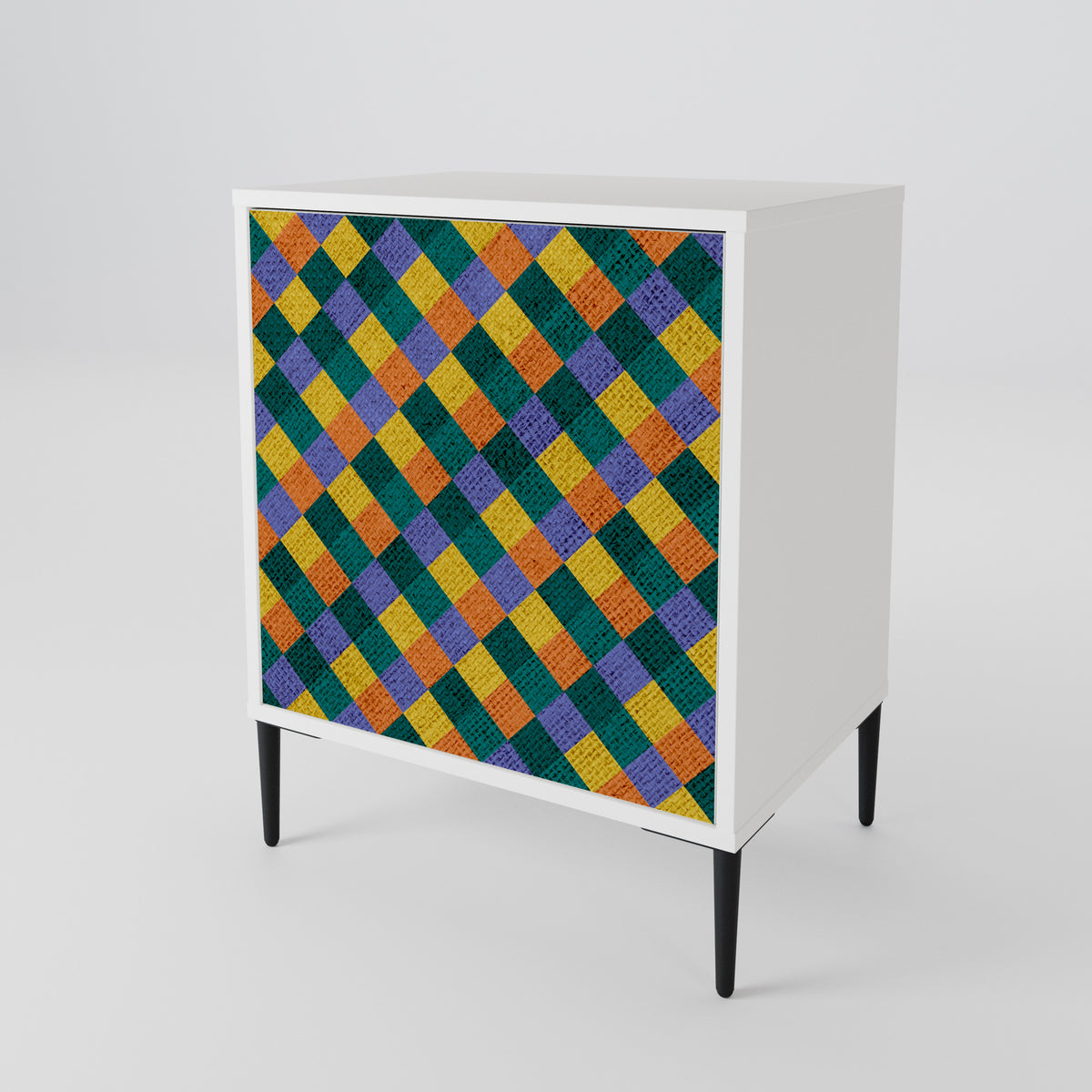 PAINTED SQUARES MIX 1-türiges Sideboard