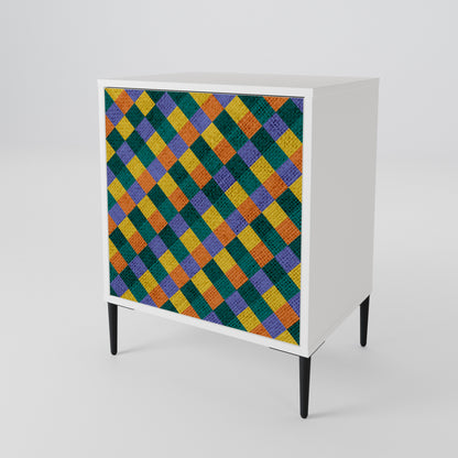 PAINTED SQUARES MIX 1-türiges Sideboard