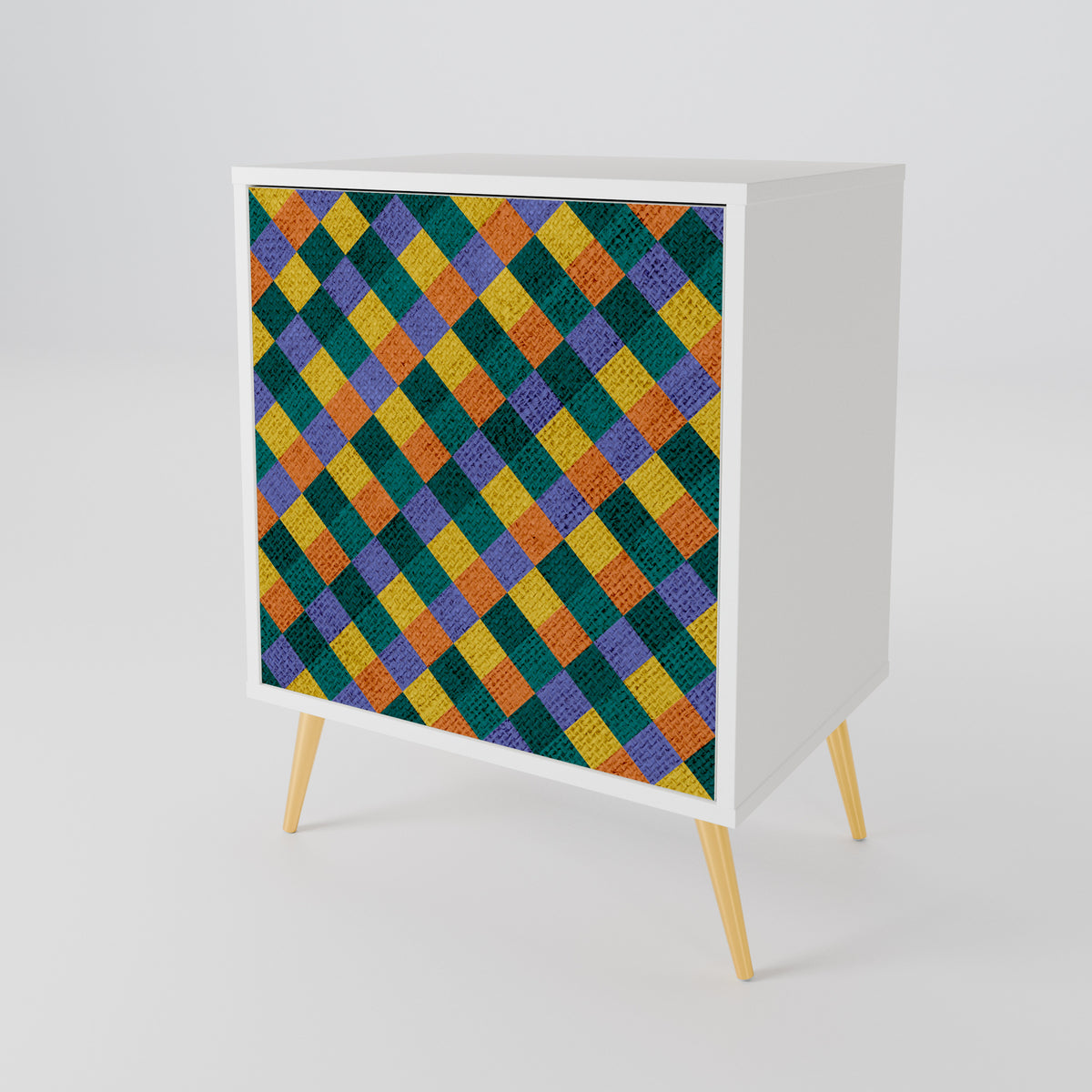 PAINTED SQUARES MIX 1-türiges Sideboard