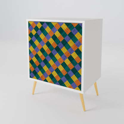 PAINTED SQUARES MIX 1-türiges Sideboard