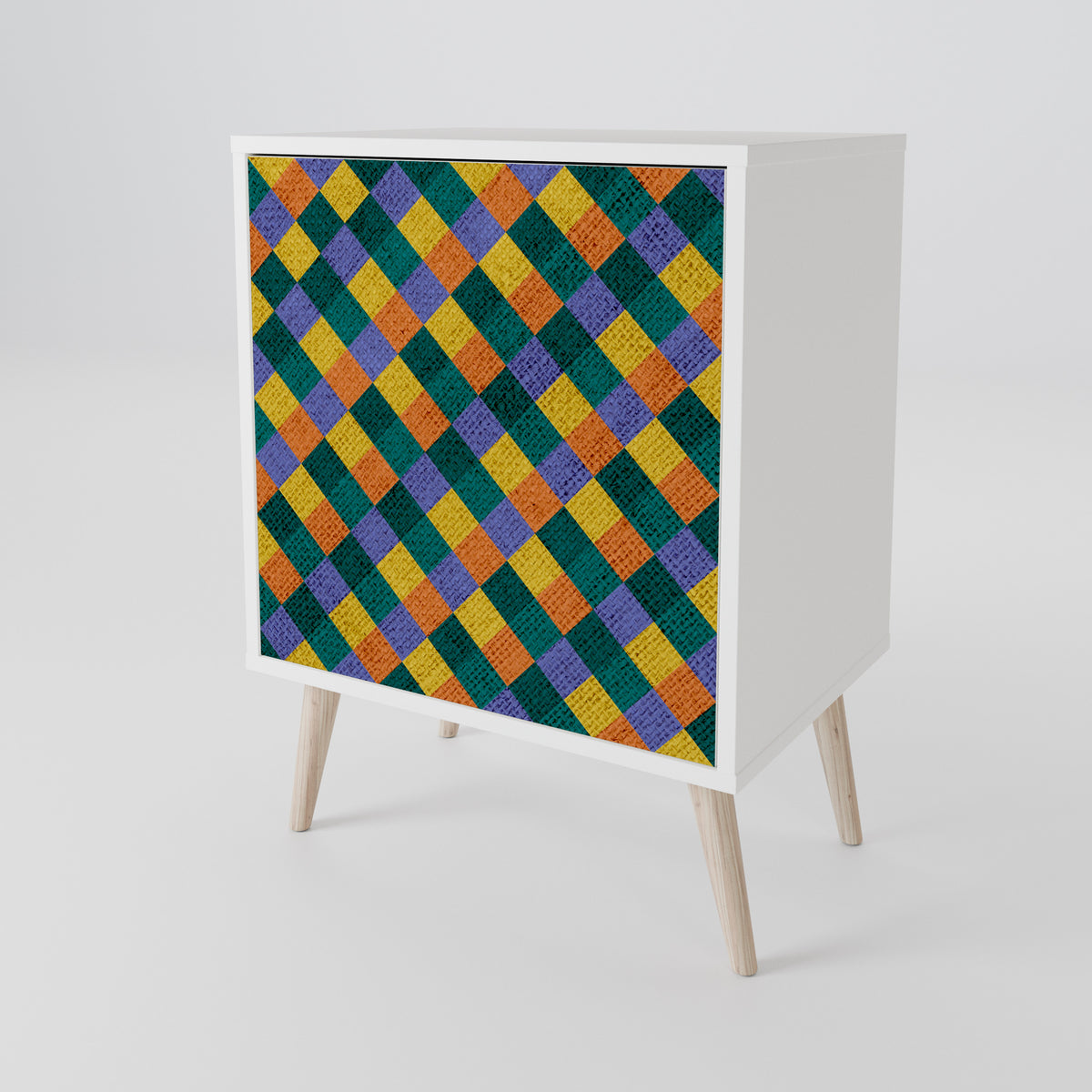 PAINTED SQUARES MIX 1-türiges Sideboard