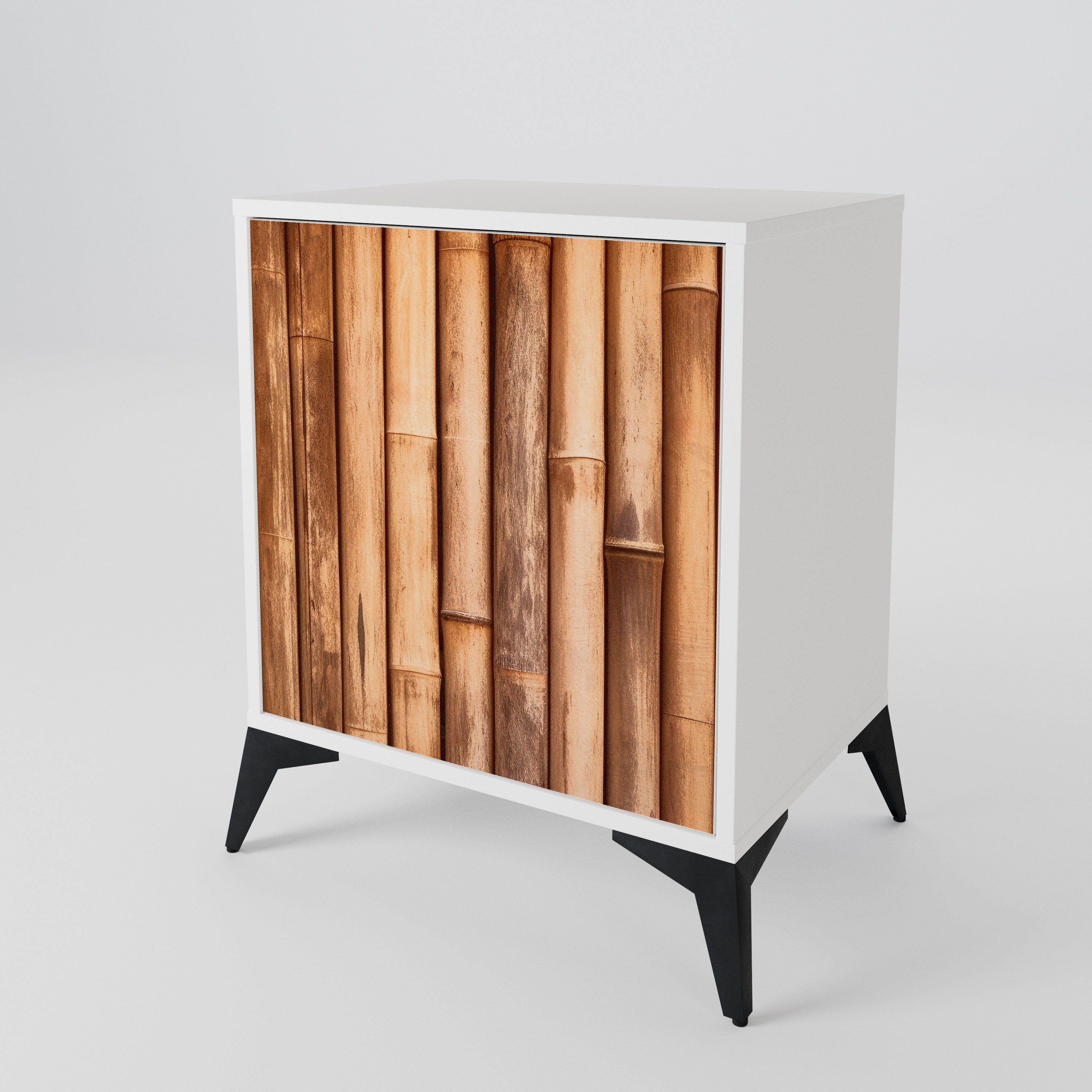 NATURAL WOOD 1-Door Sideboard