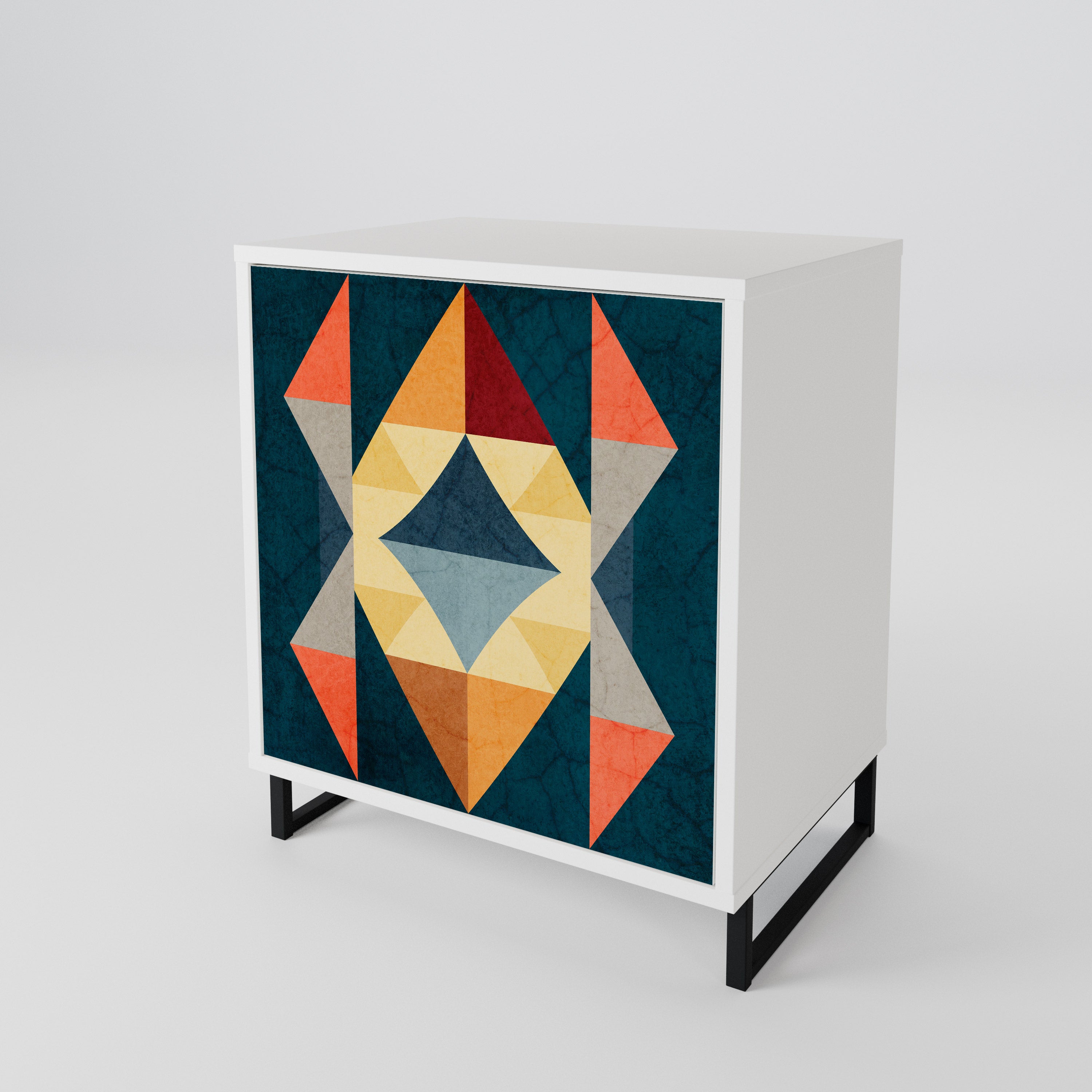 CRACKED ILLUSION 1-Door Sideboard