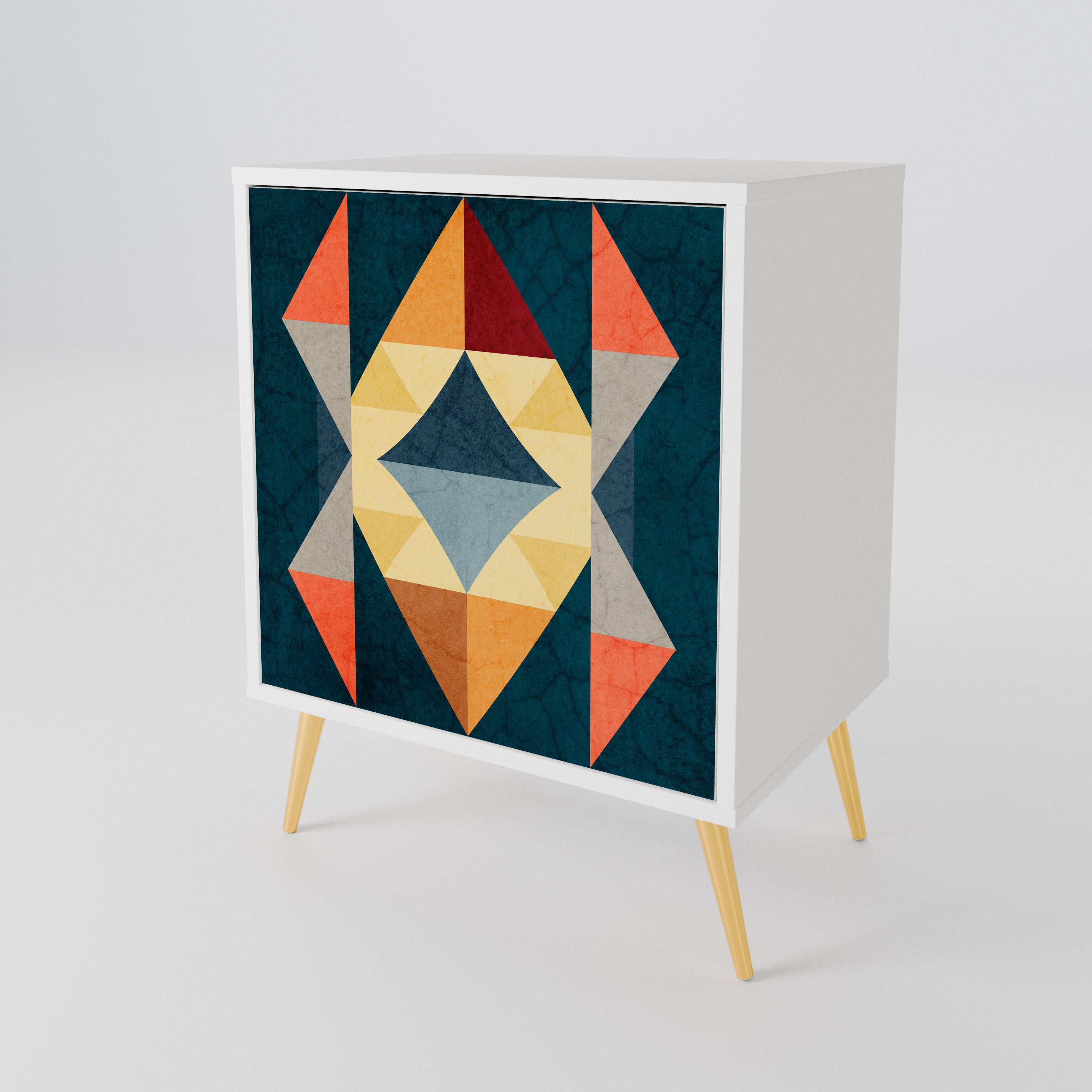 CRACKED ILLUSION 1-Door Sideboard