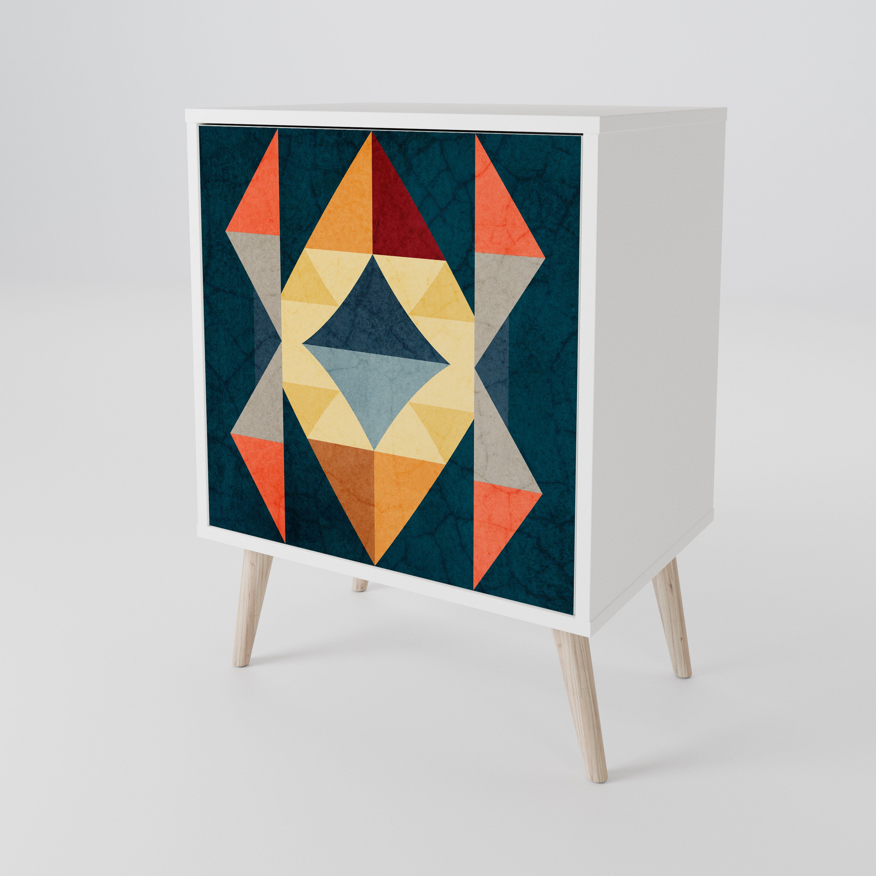 CRACKED ILLUSION 1-Door Sideboard