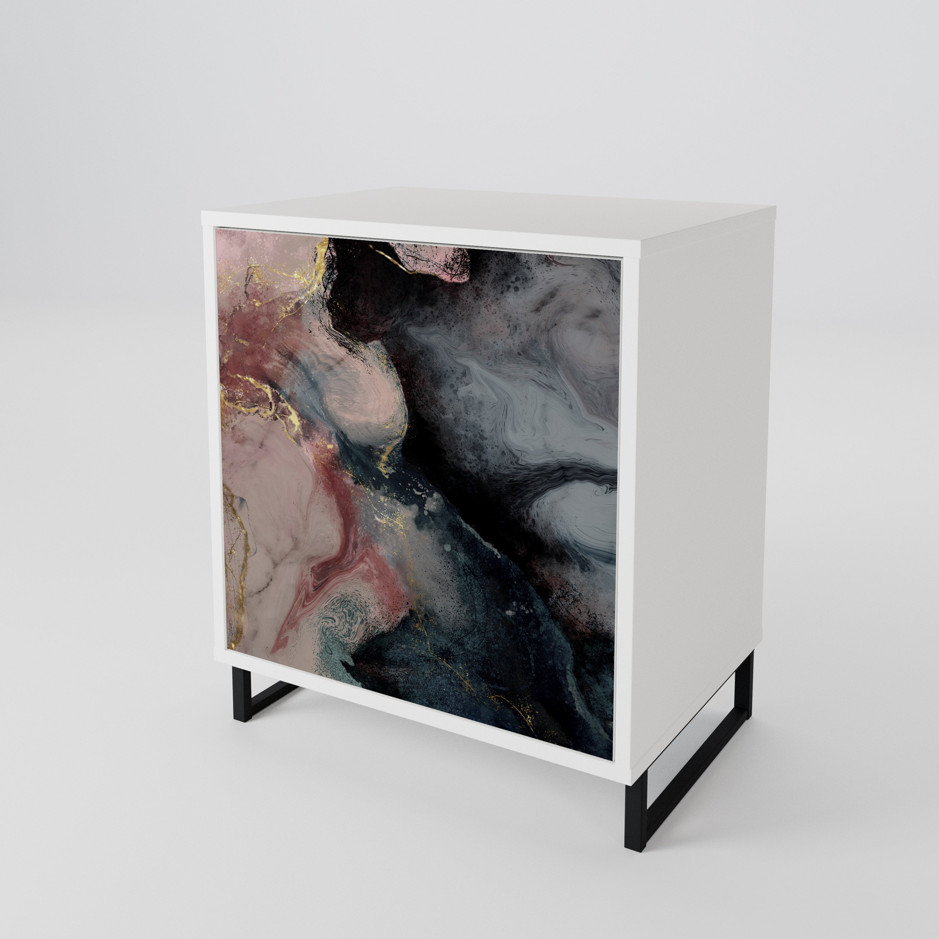 GILDED SWIRLS 1-Door Sideboard