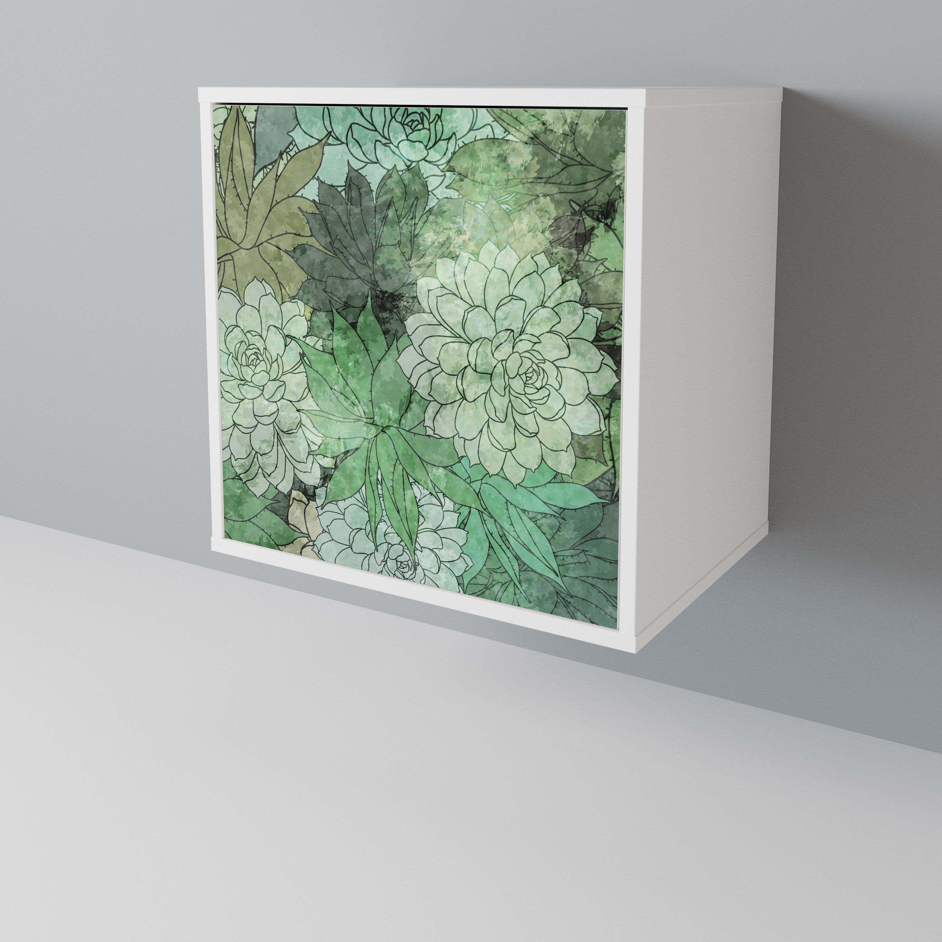 SUCCULENT CLUSTER 1-Door Sideboard