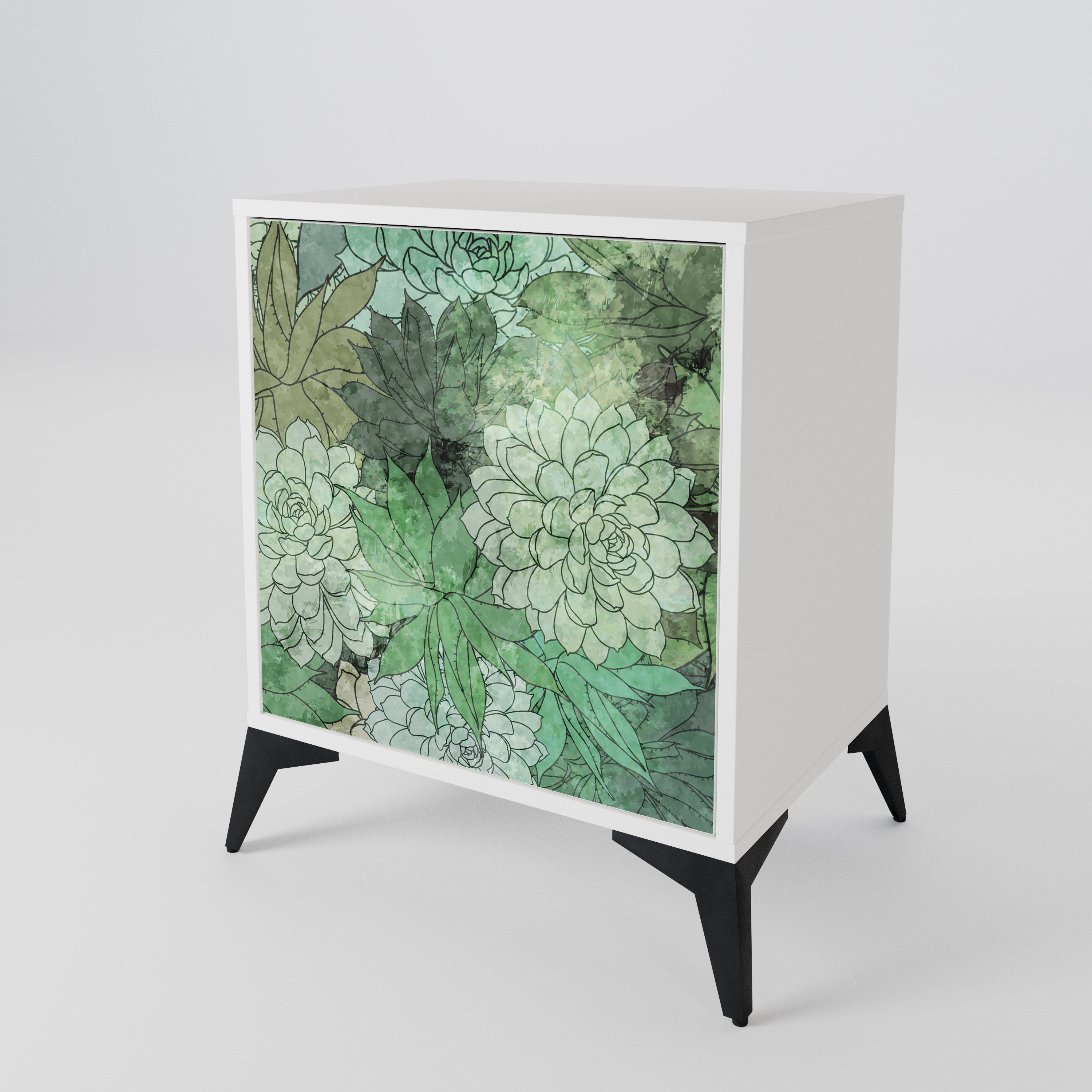 SUCCULENT CLUSTER 1-Door Sideboard