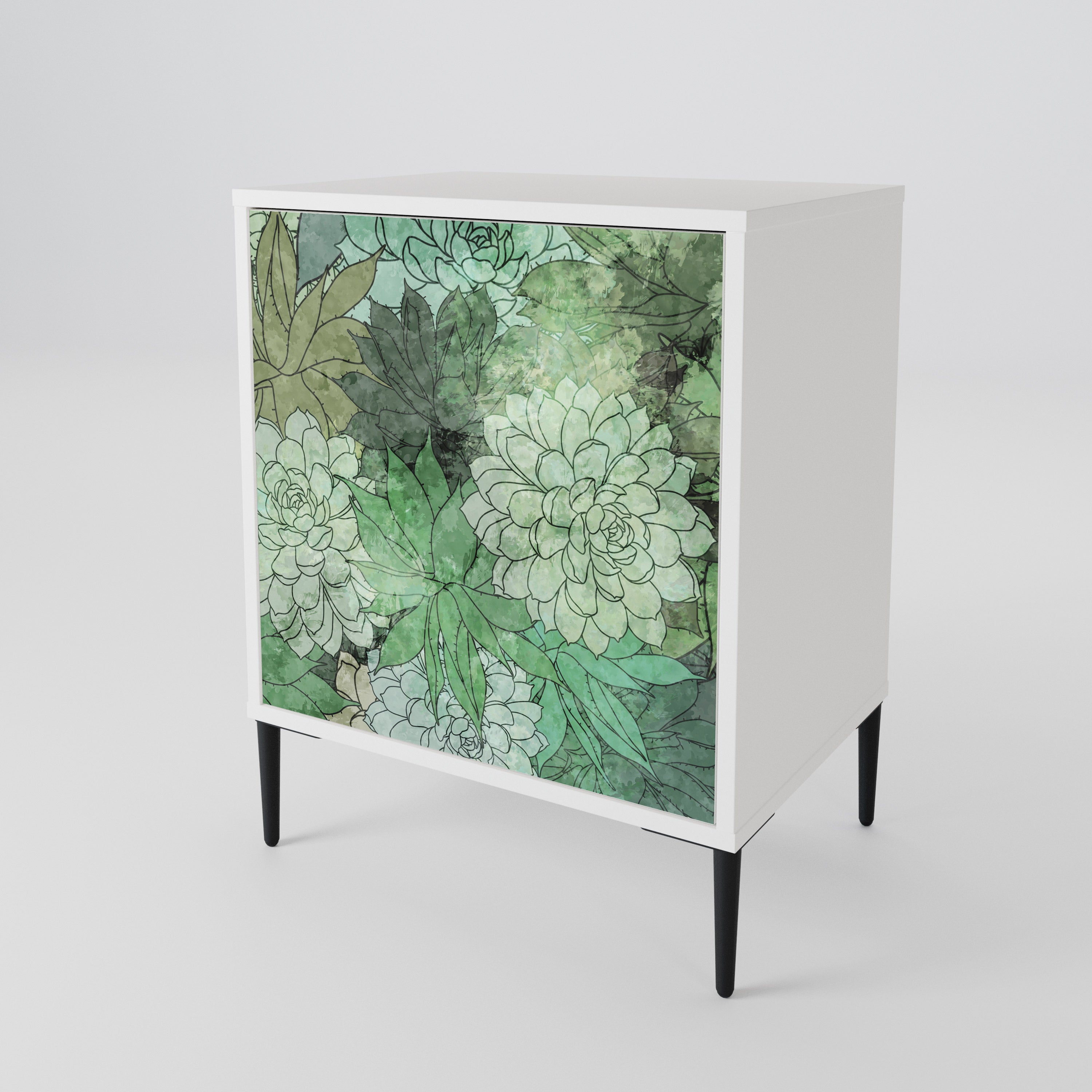 SUCCULENT CLUSTER 1-Door Sideboard