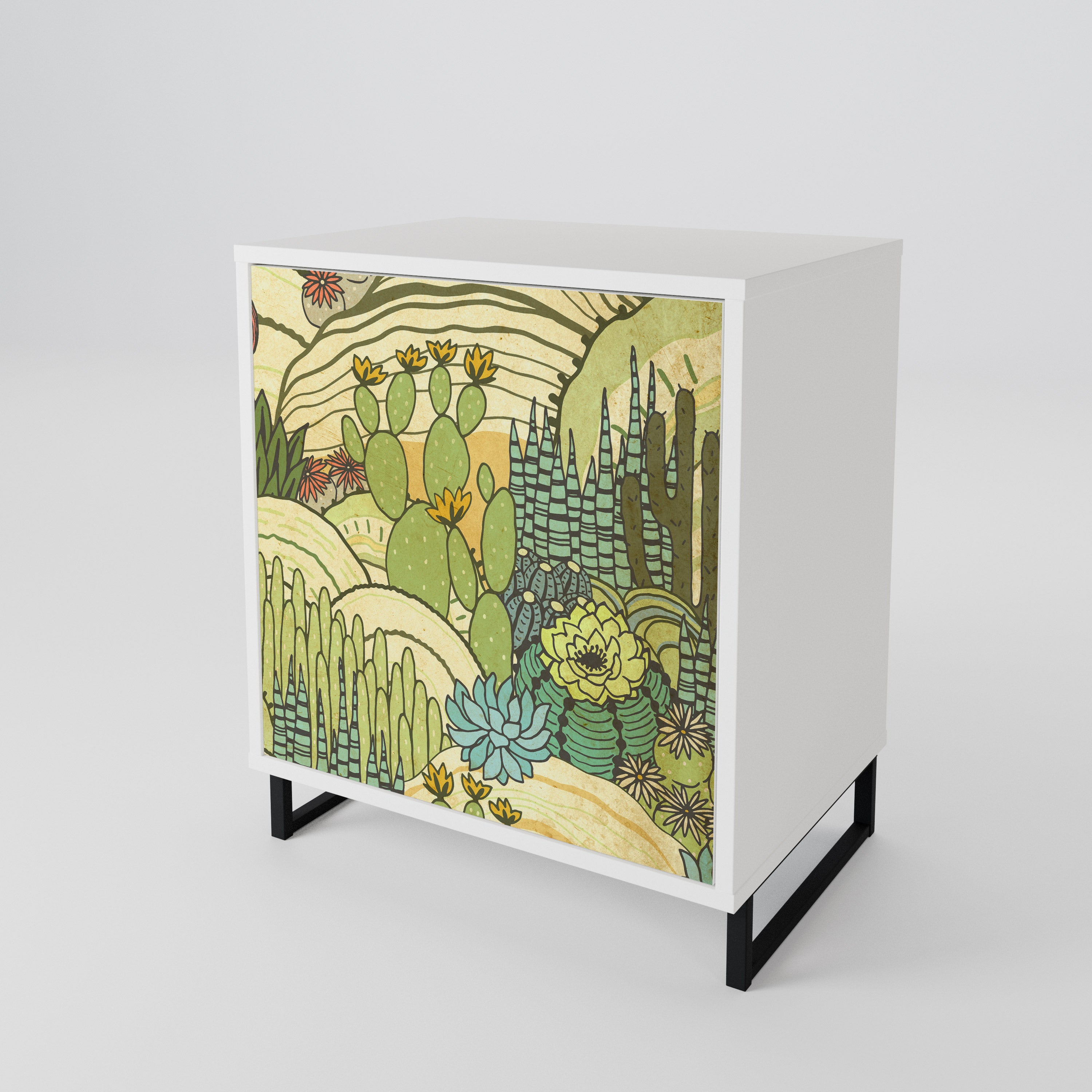SUCCULENTS KALEIDOSCOPE 1-Door Sideboard