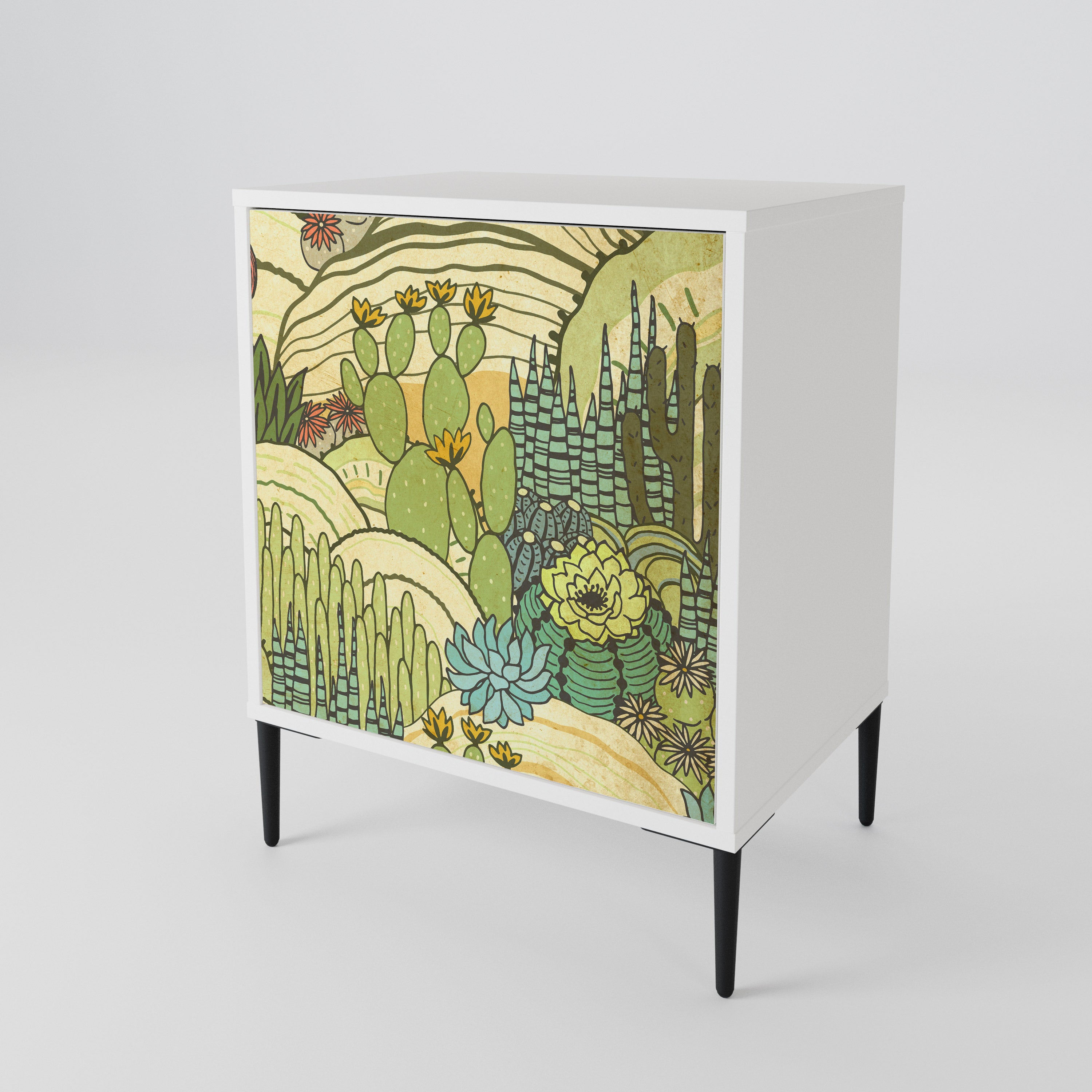 SUCCULENTS KALEIDOSCOPE 1-Door Sideboard