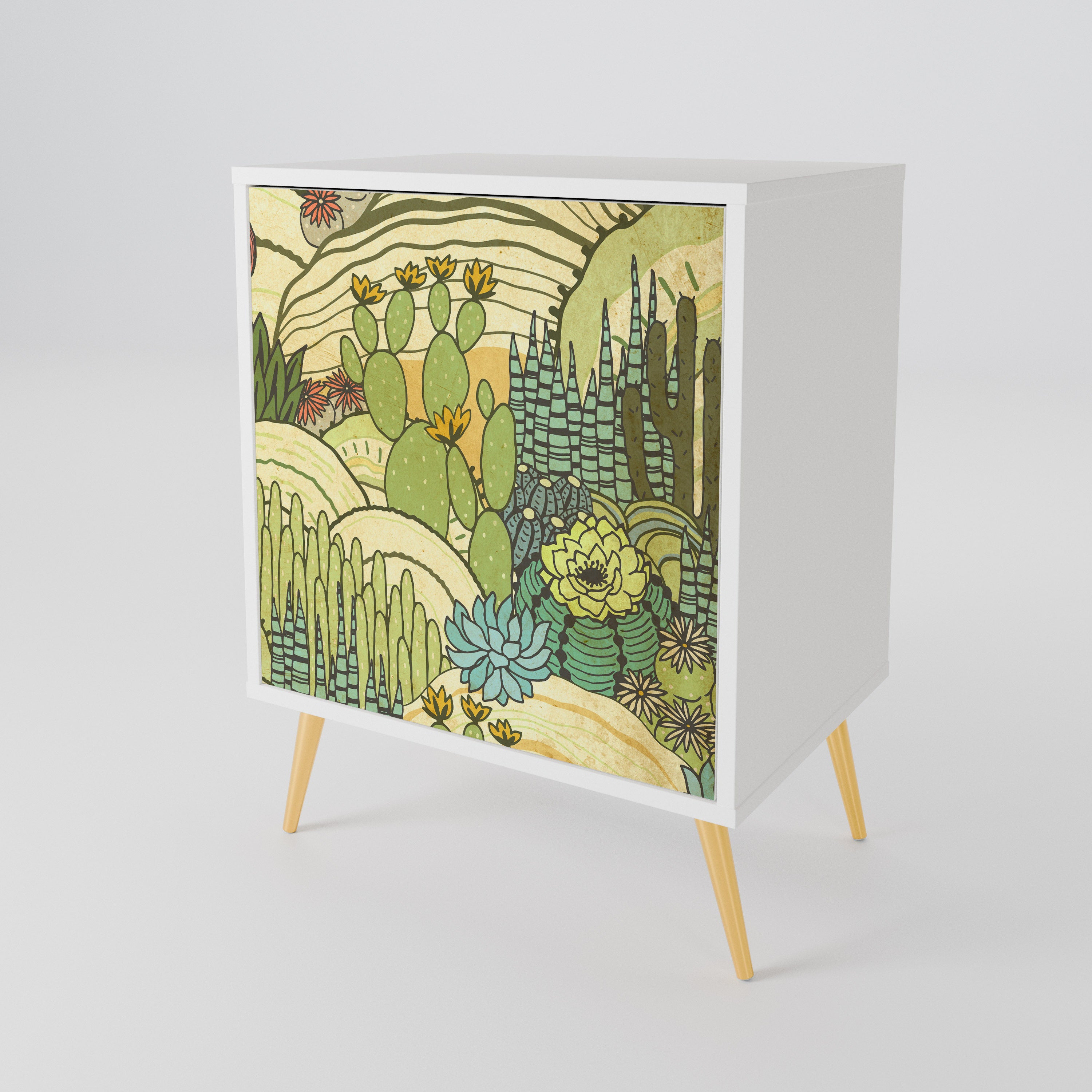 SUCCULENTS KALEIDOSCOPE 1-Door Sideboard