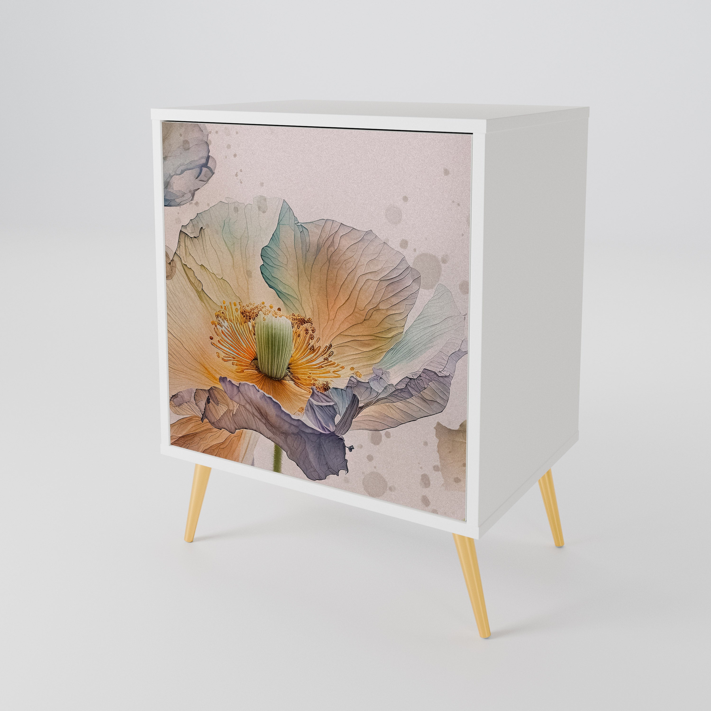 SOFTEN POPPY 1-Door Sideboard