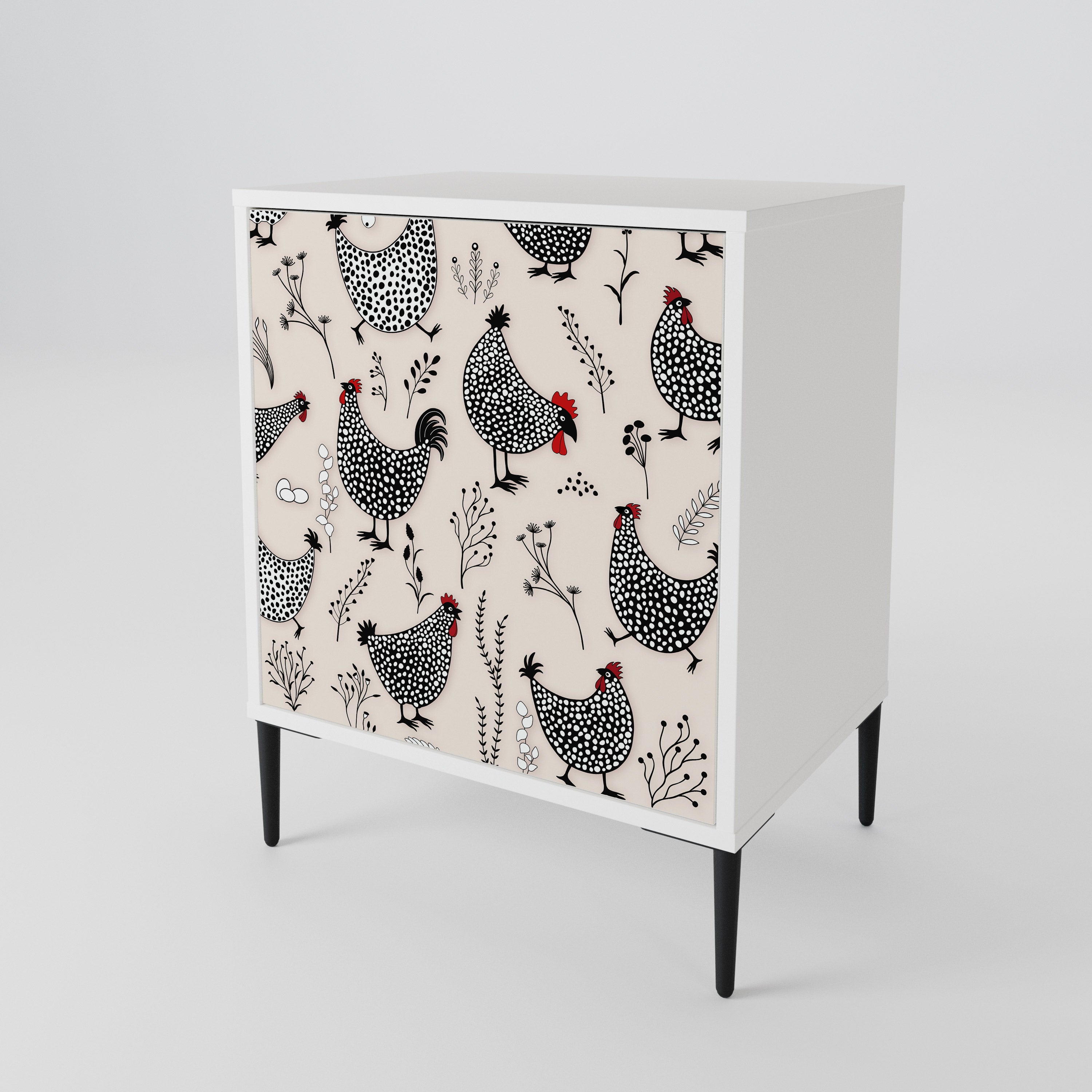 HAPPY HENS 1-Door Sideboard